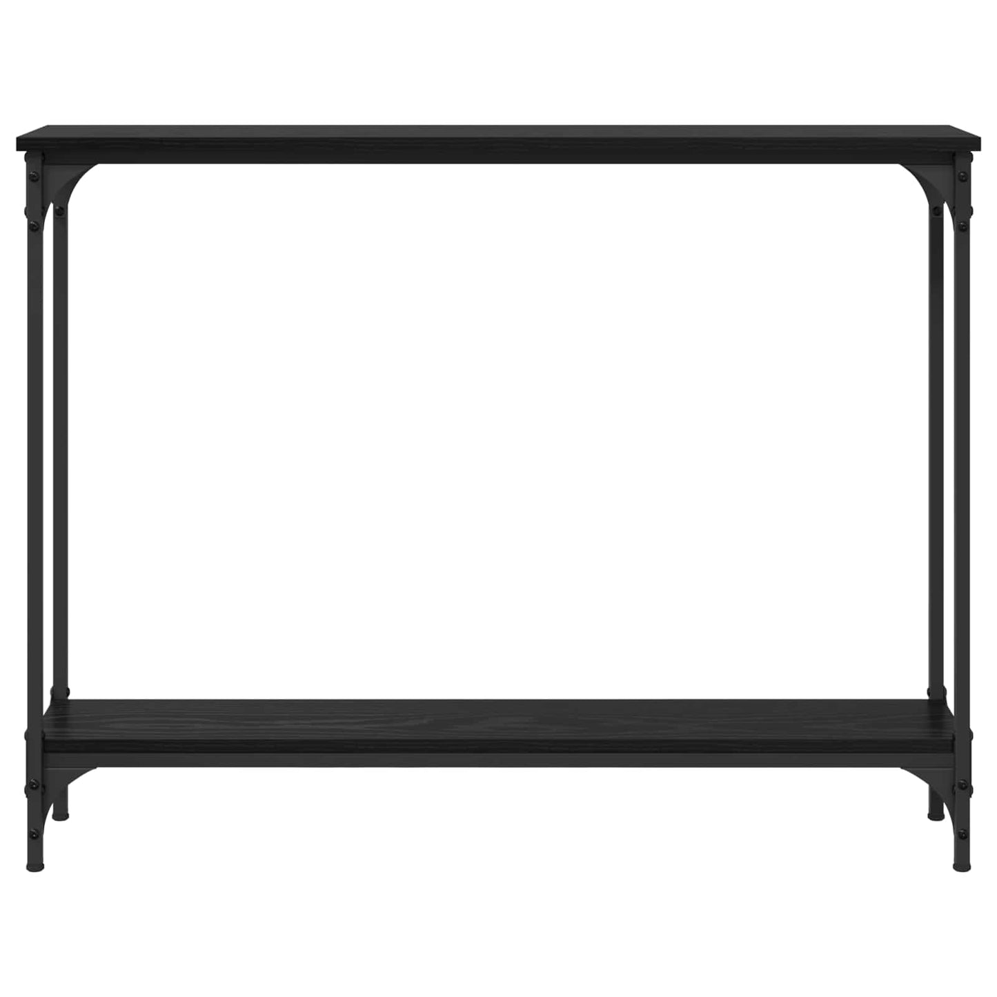 Konsolentisch Schwarz Eichen-Optik 100 x 22,5 x 75 cm