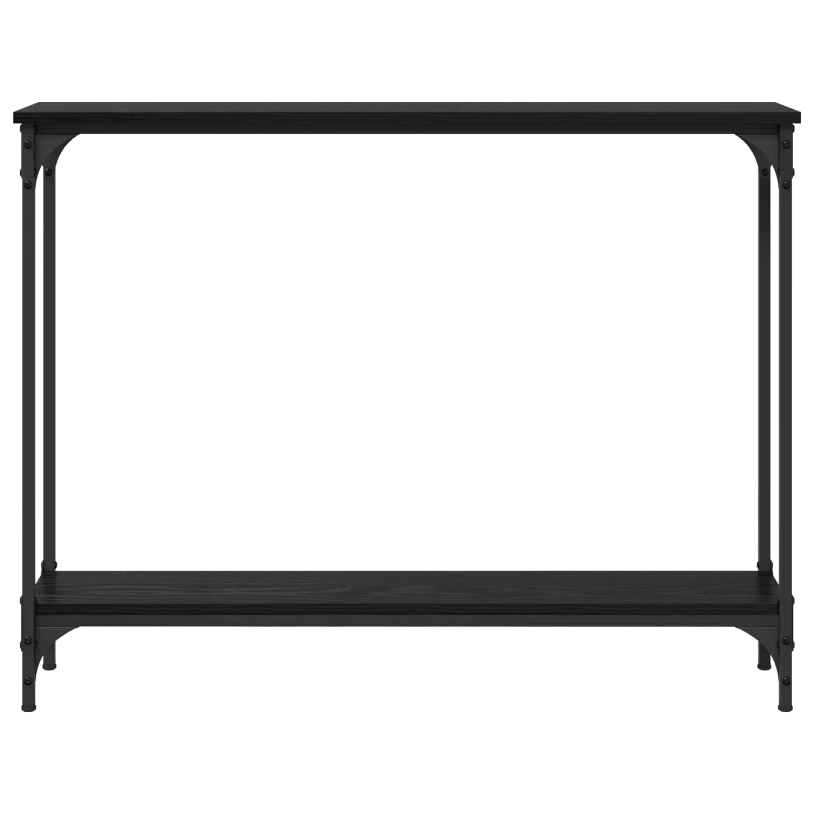 Konsolentisch Schwarz Eichen-Optik 100 x 22,5 x 75 cm