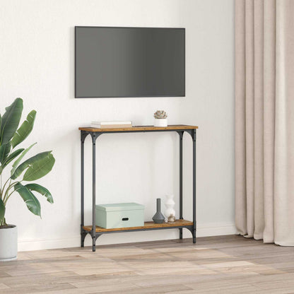 Konsolentisch Altholz 75 x 22,5 x 75 cm Holzwerkstoff
