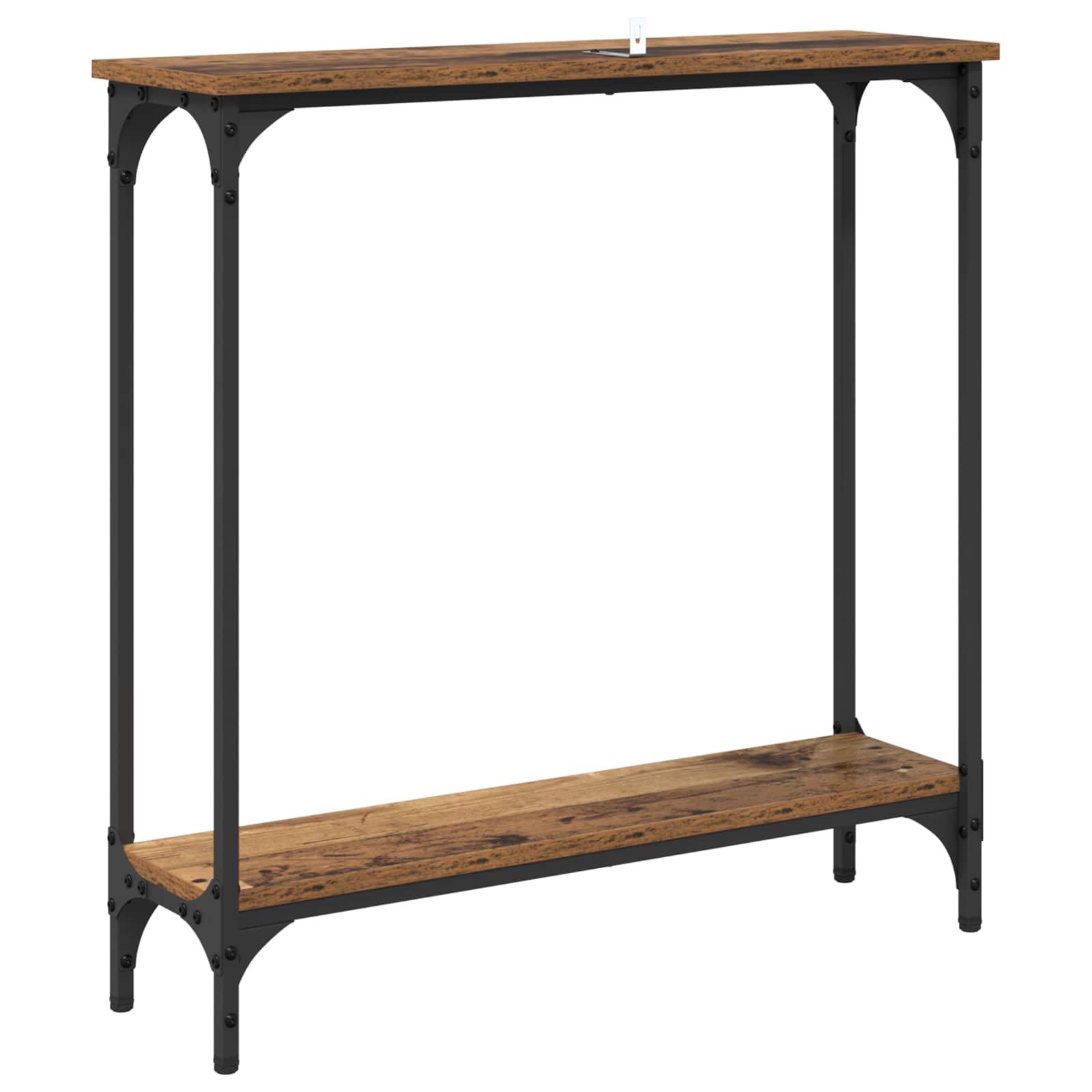 Konsolentisch Altholz 75 x 22,5 x 75 cm Holzwerkstoff