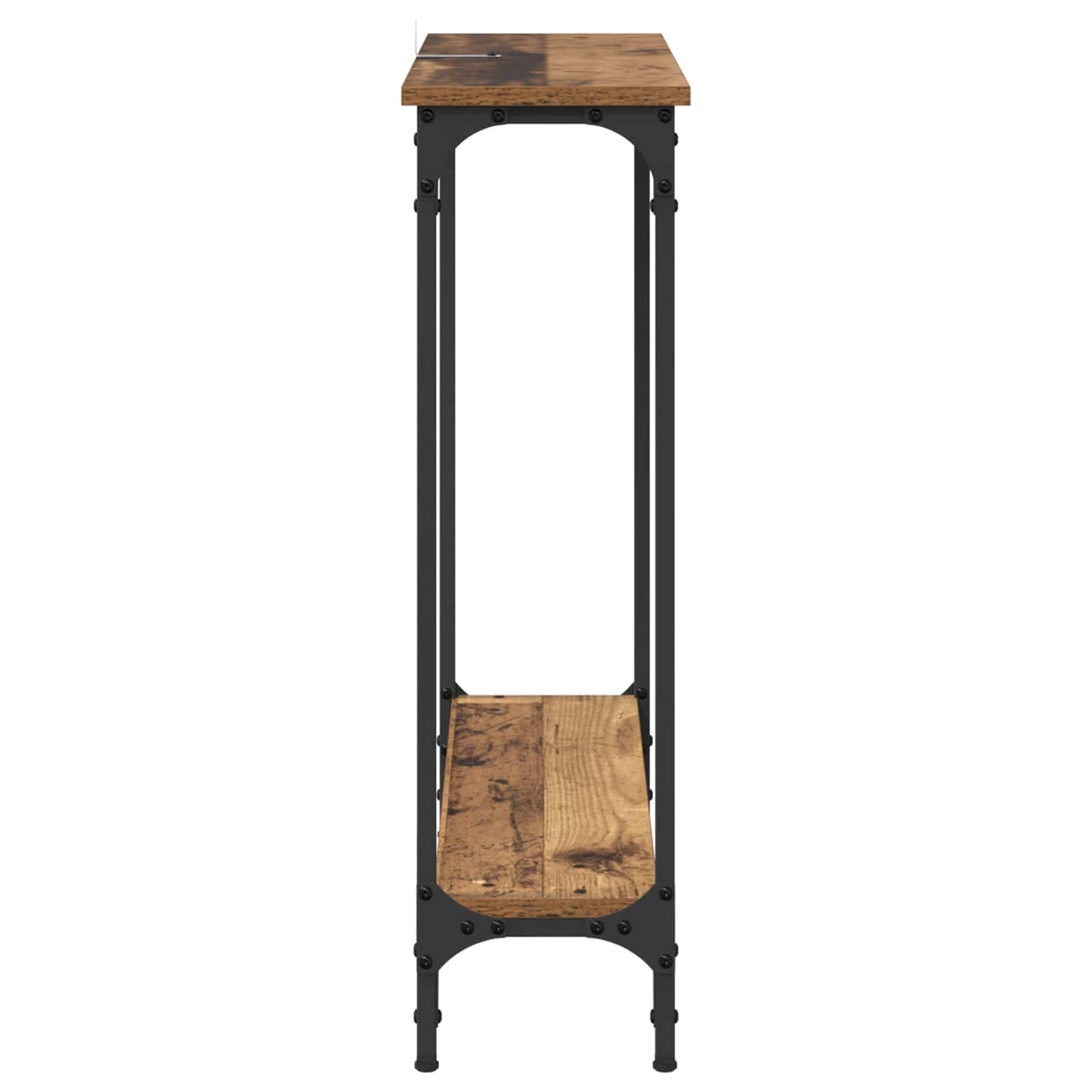 Konsolentisch Altholz 75 x 22,5 x 75 cm Holzwerkstoff