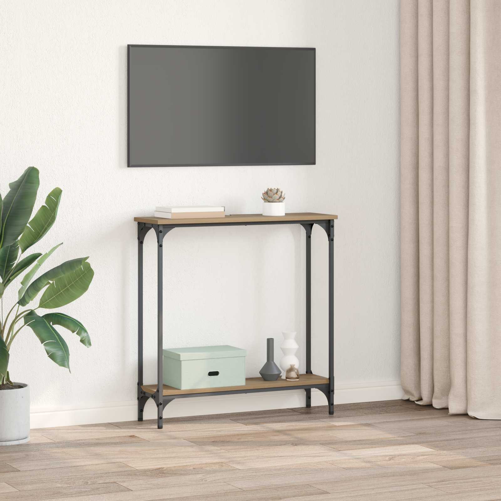 Konsolentisch Artisan-Eiche 75 x 22,5 x 75 cm Holzwerkstoff