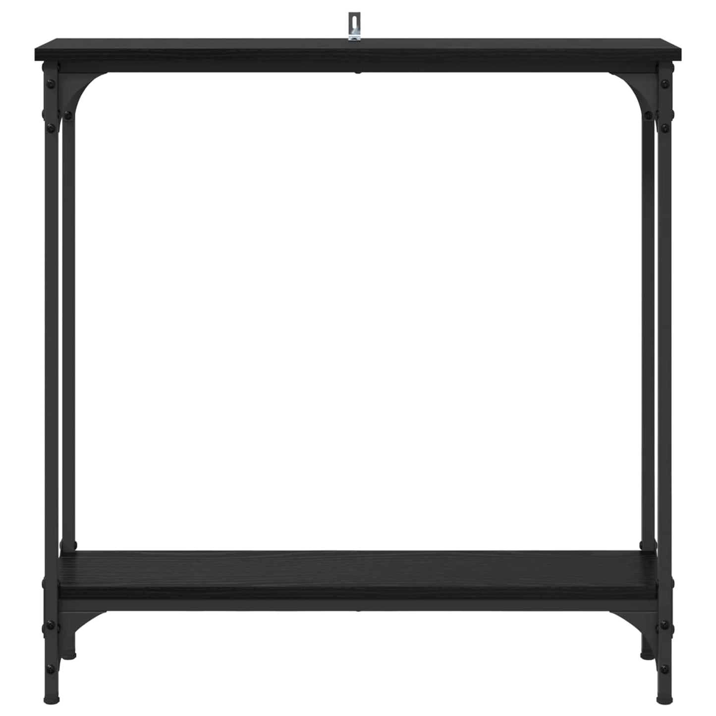 Konsolentisch Schwarz Eichen-Optik 75 x 22,5 x 75 cm