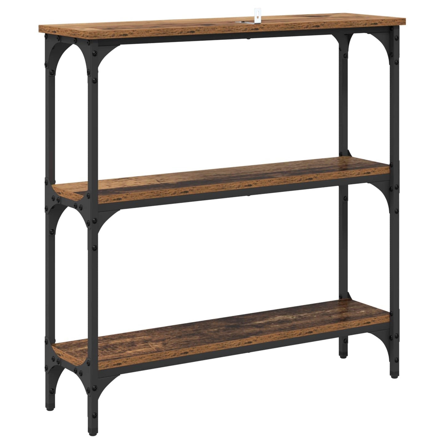 Konsolentisch Altholz 75 x 22,5 x 75 cm Holzwerkstoff