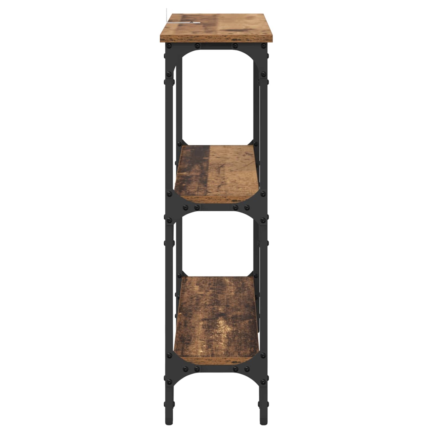 Konsolentisch Altholz 75 x 22,5 x 75 cm Holzwerkstoff