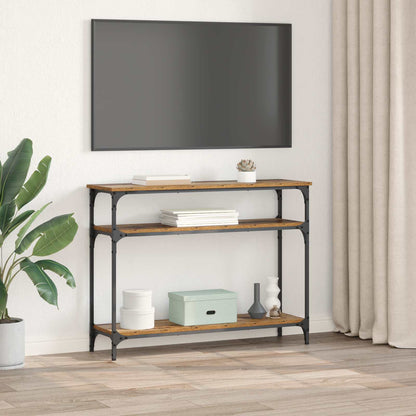 Konsolentisch Altholz 100 x 29 x 75 cm Holzwerkstoff