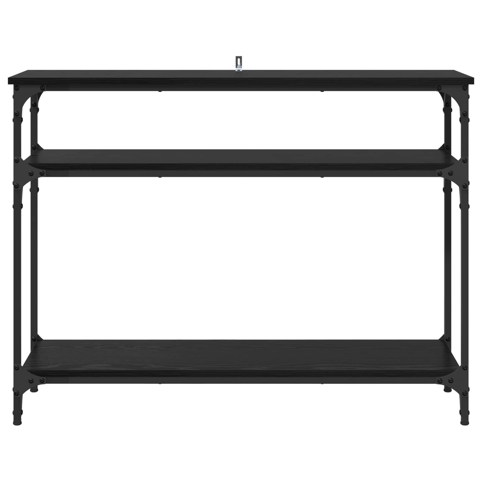 Konsolentisch Schwarz Eichen-Optik 100 x 29 x 75 cm