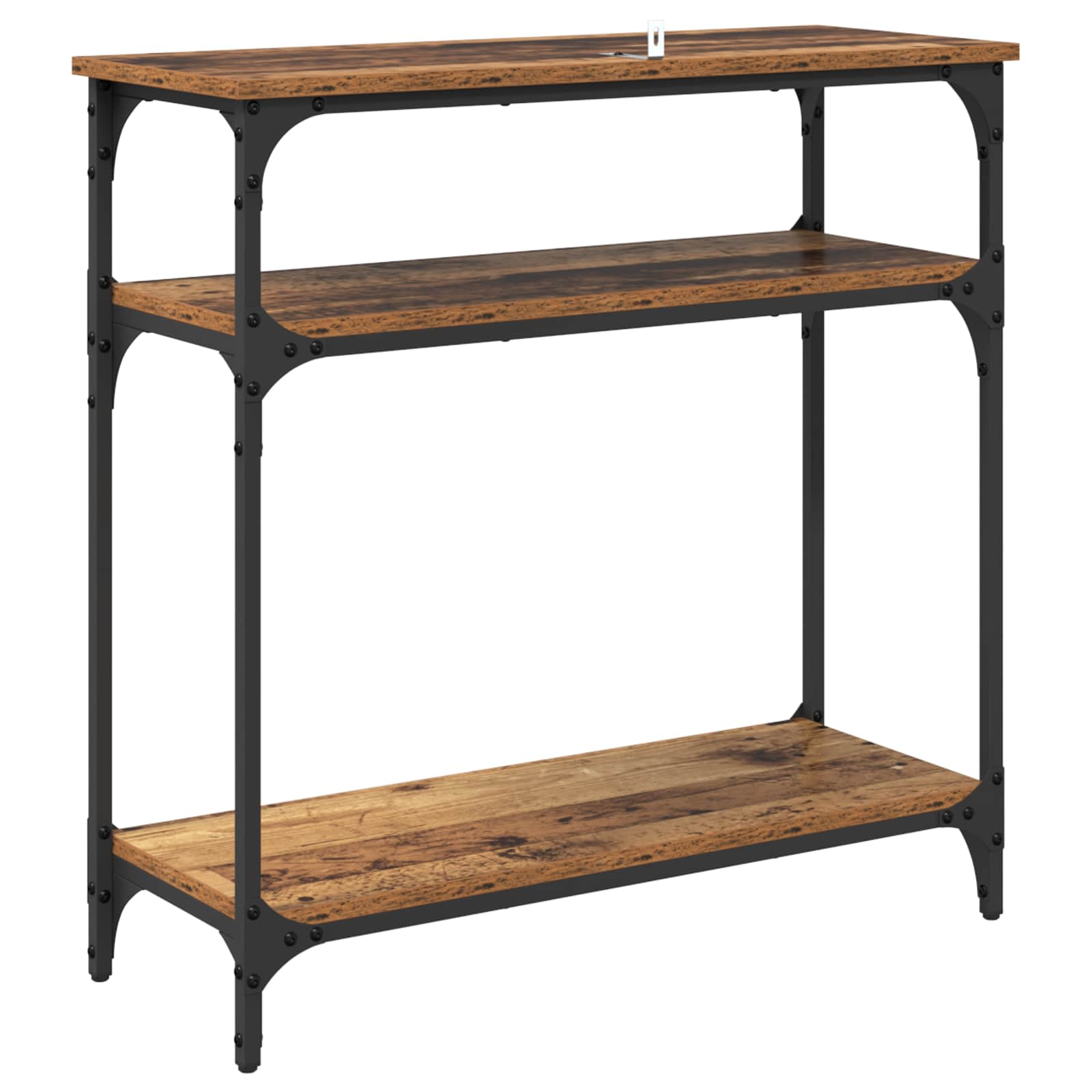 Konsolentisch Altholz 75 x 29 x 75 cm Holzwerkstoff