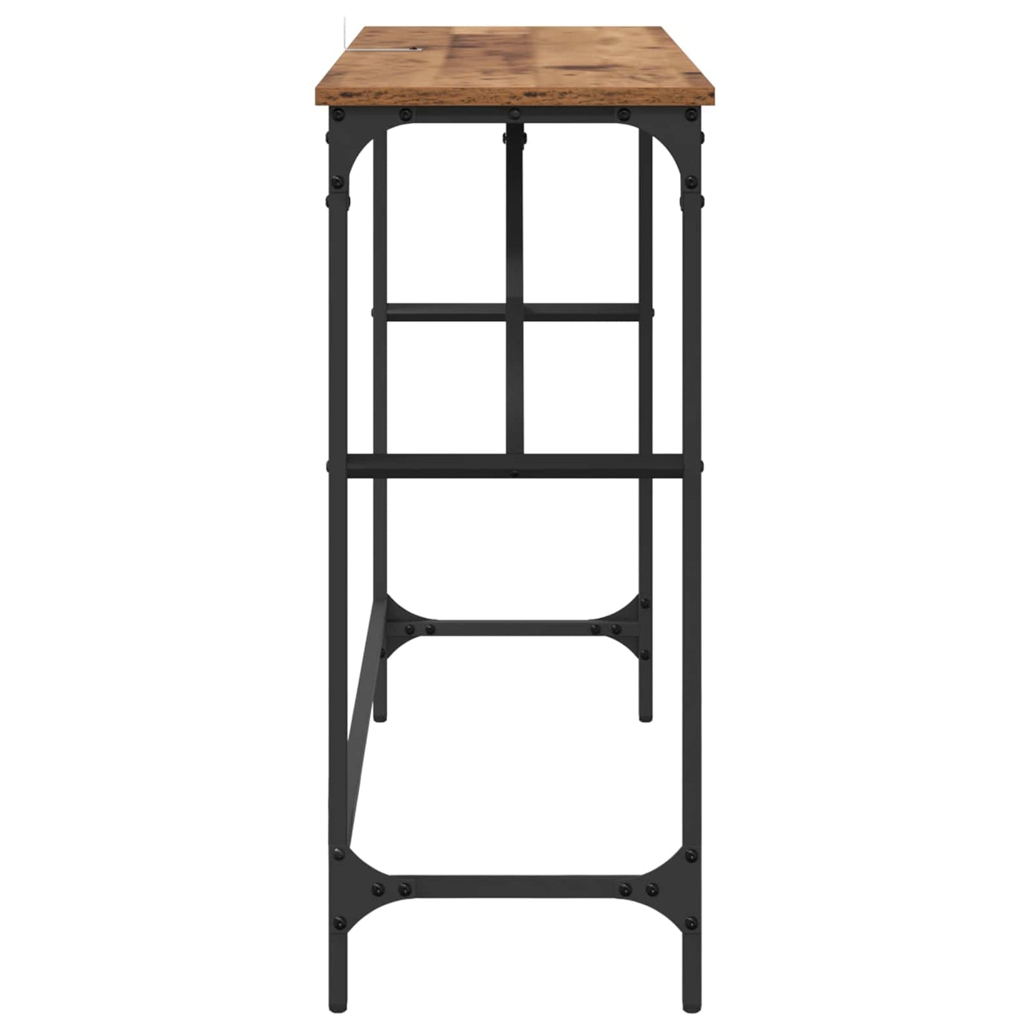 Konsolentisch Altholz 100 x 32 x 75 cm Holzwerkstoff
