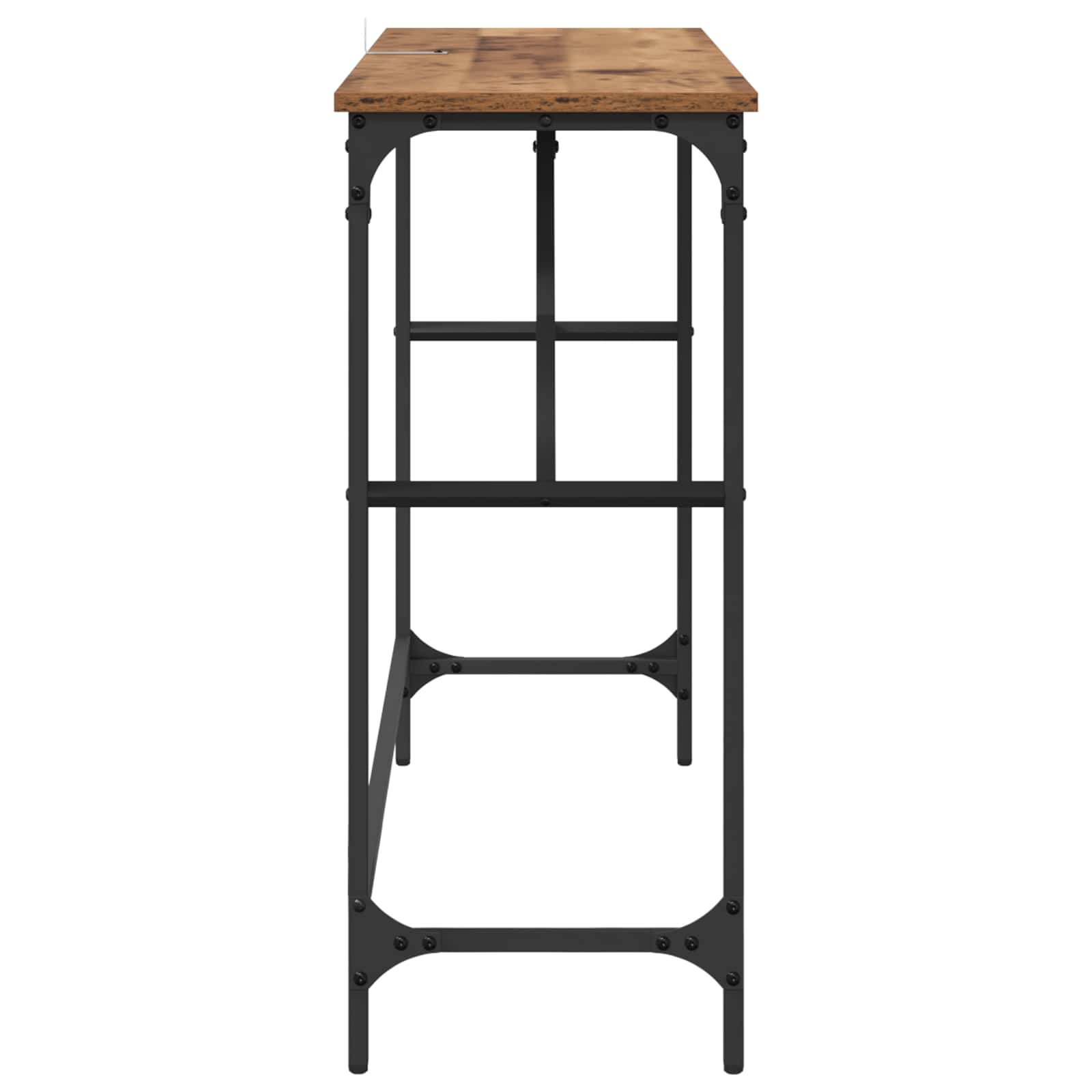 Konsolentisch Altholz 100 x 32 x 75 cm Holzwerkstoff
