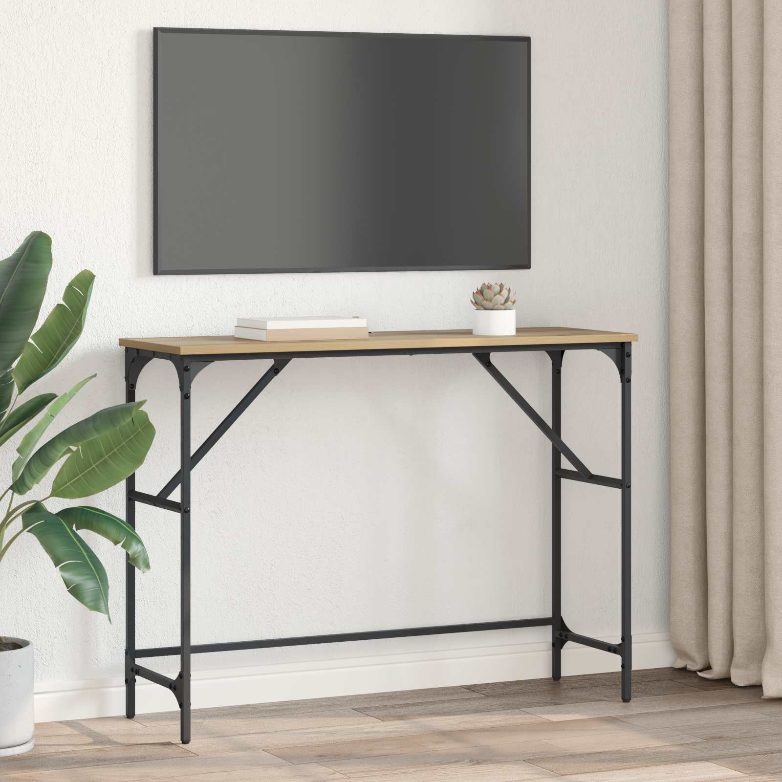 Konsolentisch Artisan-Eiche 100 x 32 x 75 cm Holzwerkstoff