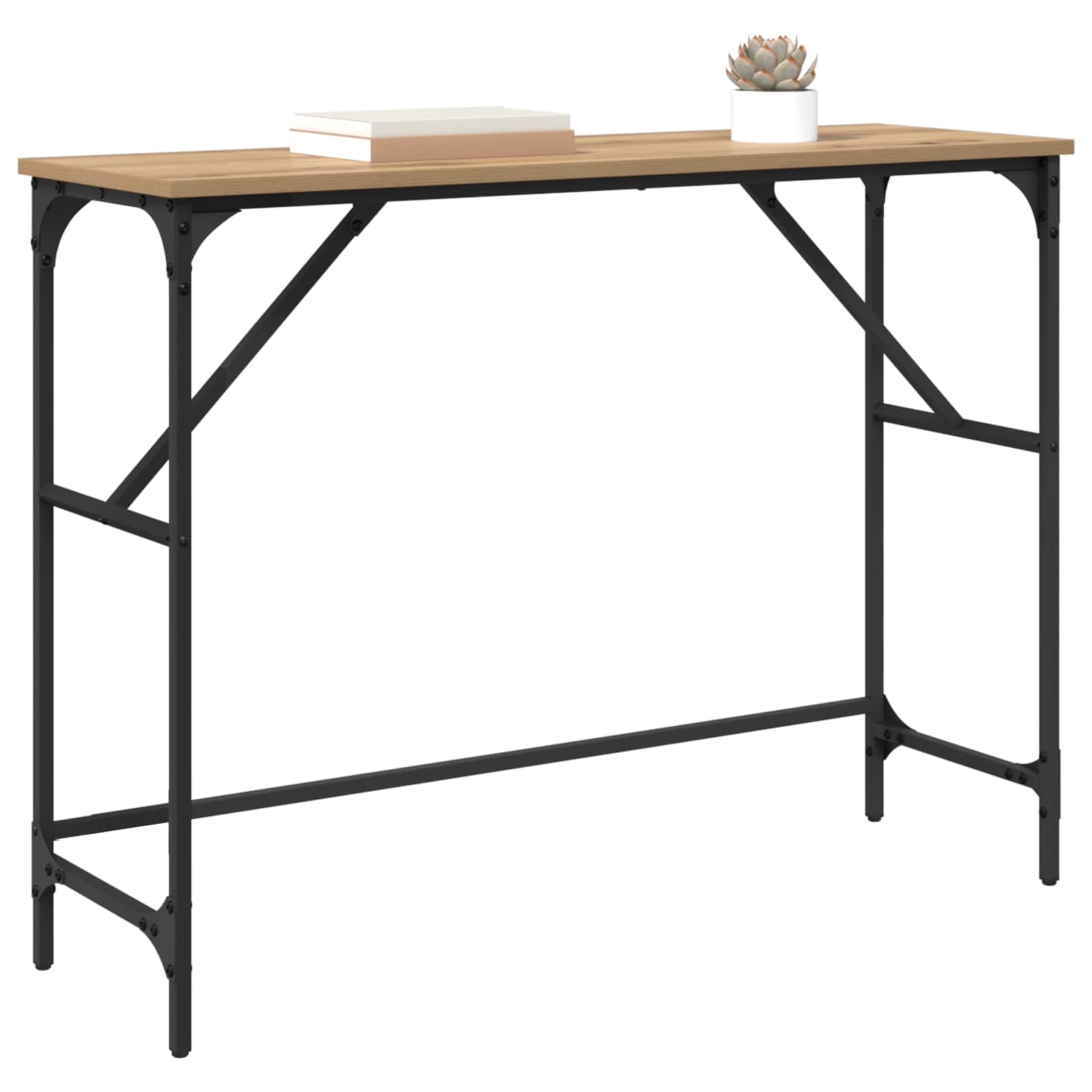 Konsolentisch Artisan-Eiche 100 x 32 x 75 cm Holzwerkstoff