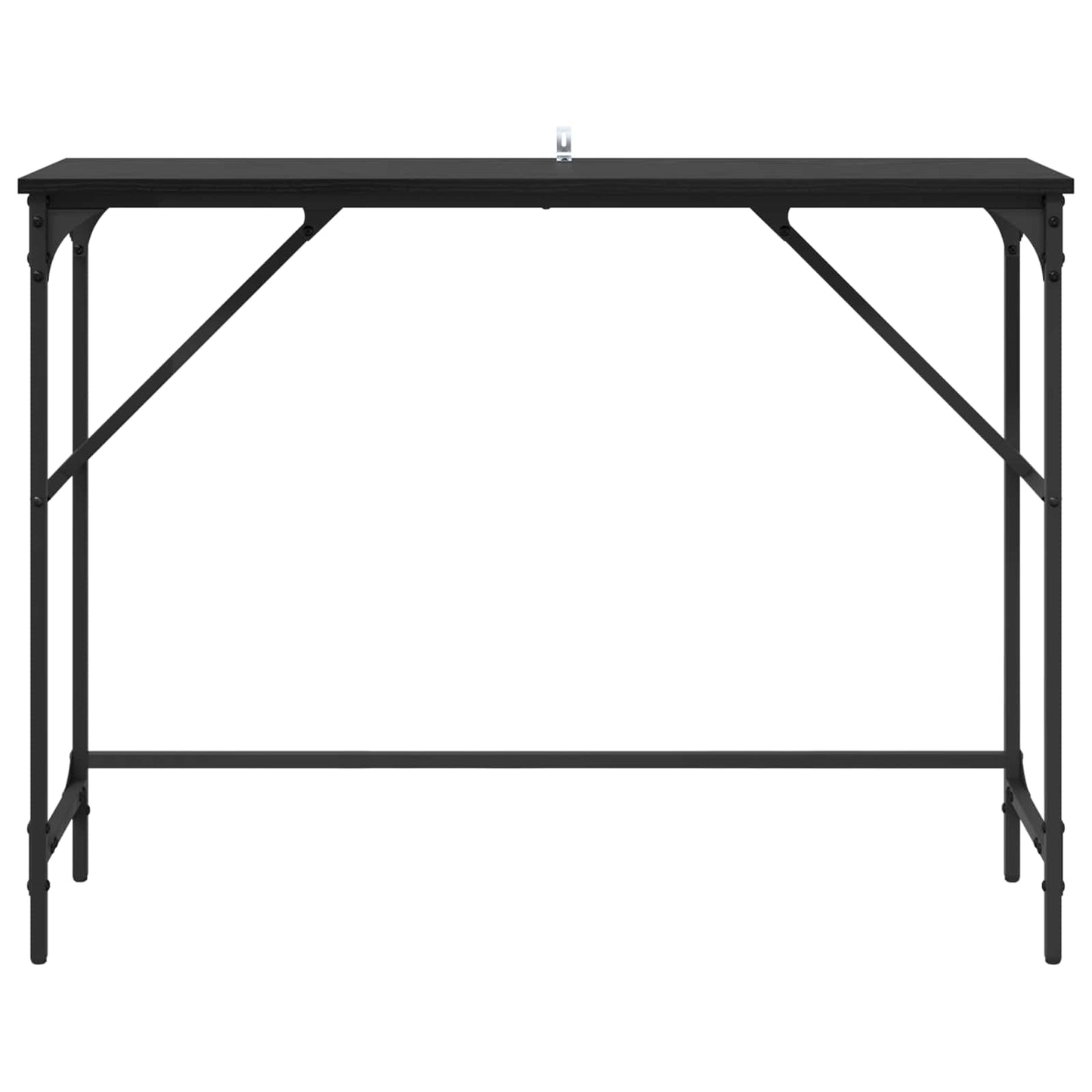 Konsolentisch Schwarz Eichen-Optik 100 x 32 x 75 cm