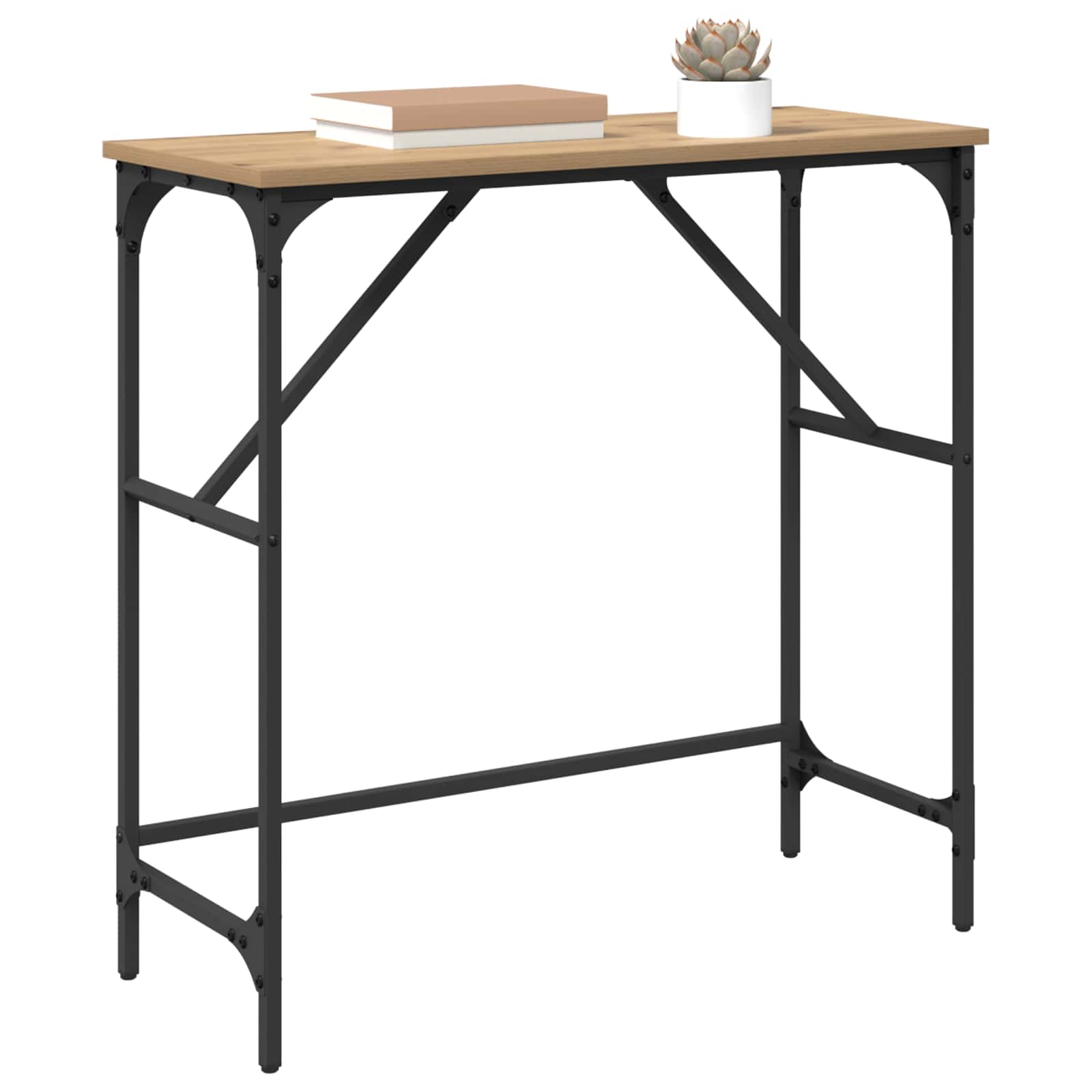 Konsolentisch Artisan-Eiche 75 x 32 x 75 cm Holzwerkstoff