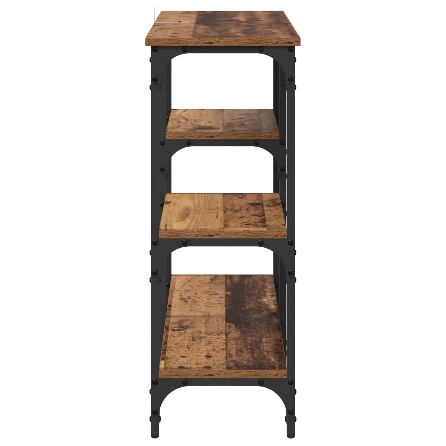 Konsolentisch Altholz 80 x 29 x 75 cm Holzwerkstoff