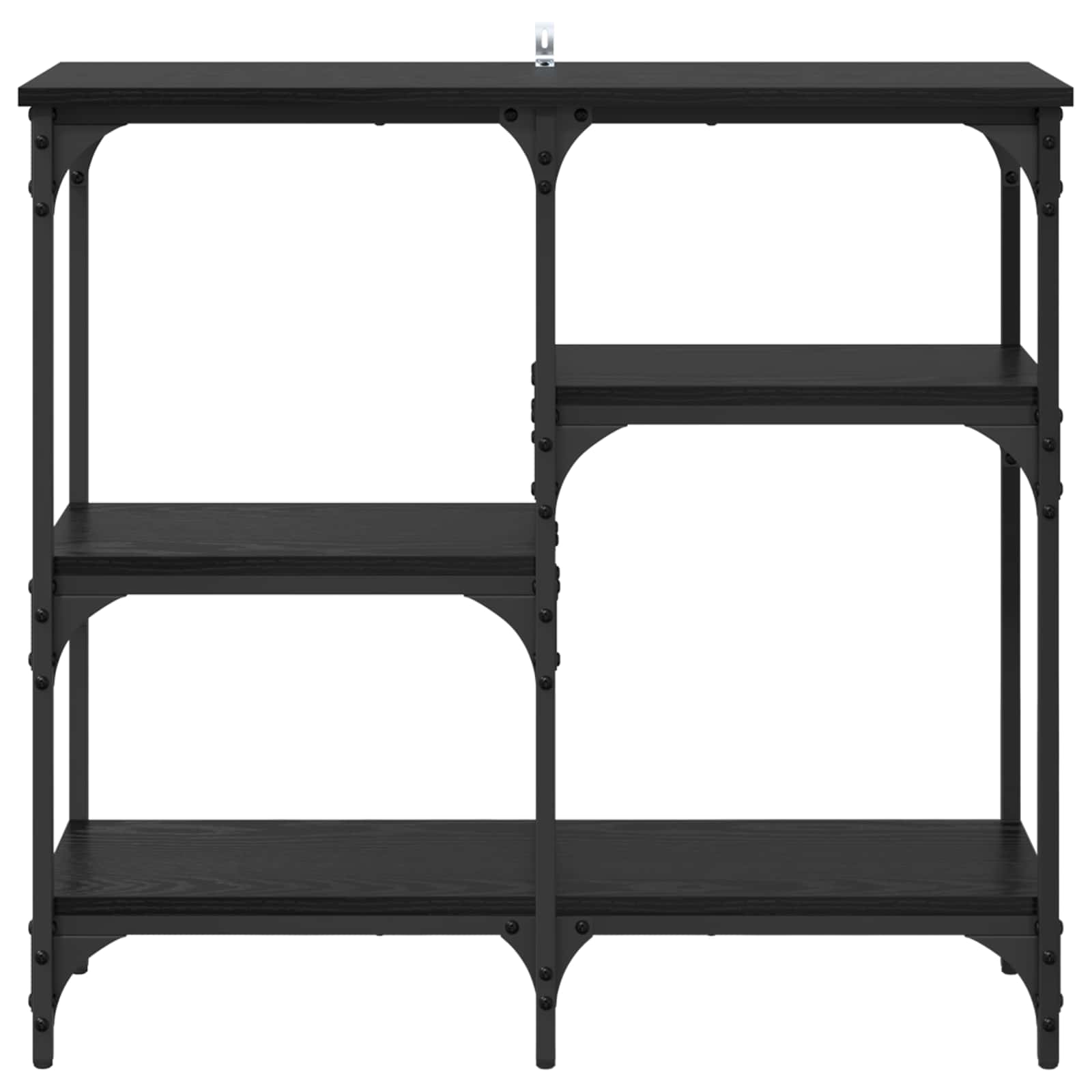 Konsolentisch Schwarz Eichen-Optik 80 x 29 x 75 cm