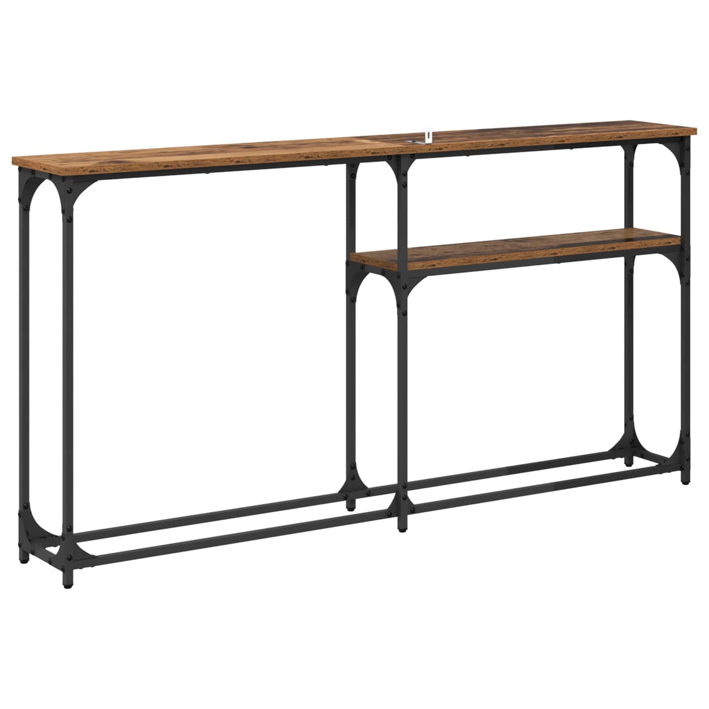 Konsolentisch Altholz 145 x 22,5 x 75 cm Holzwerkstoff
