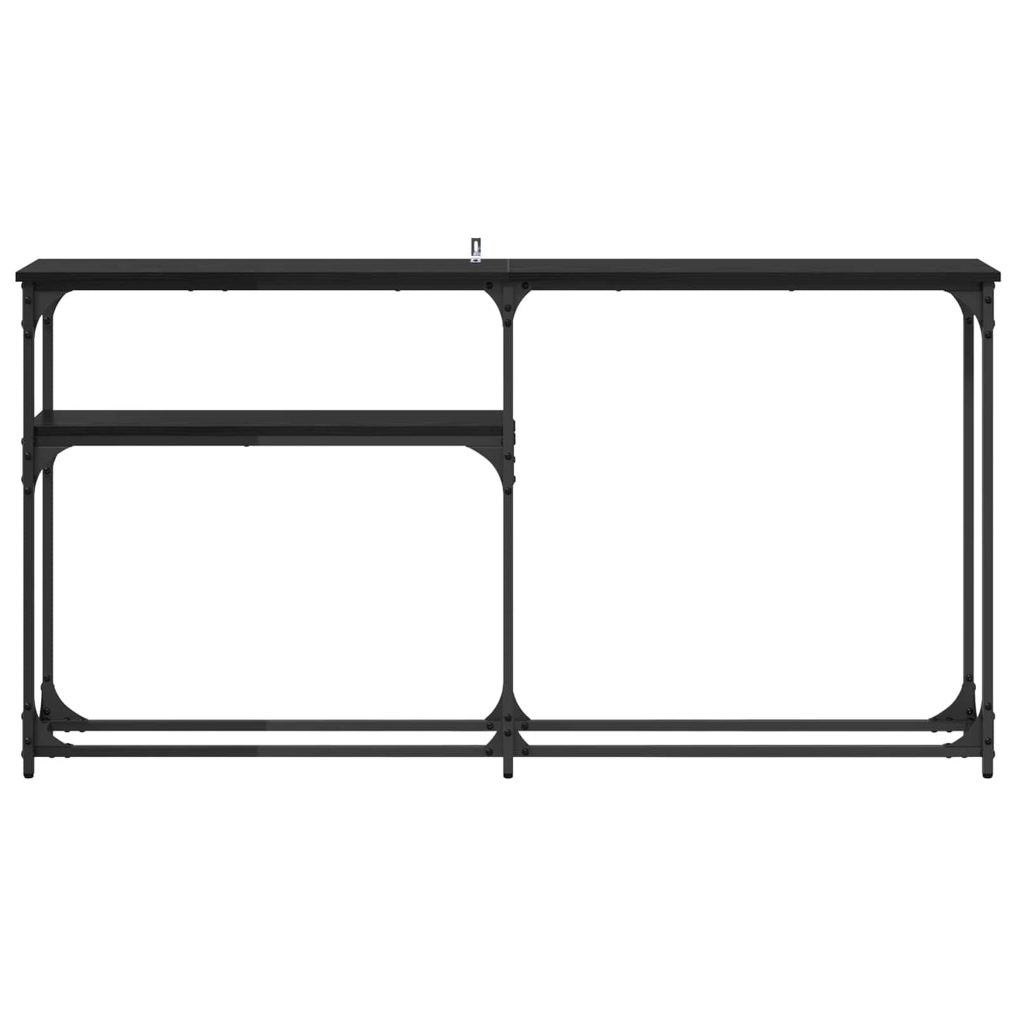 Konsolentisch Schwarz Eichen-Optik 146 x 22.5 x 75 cm