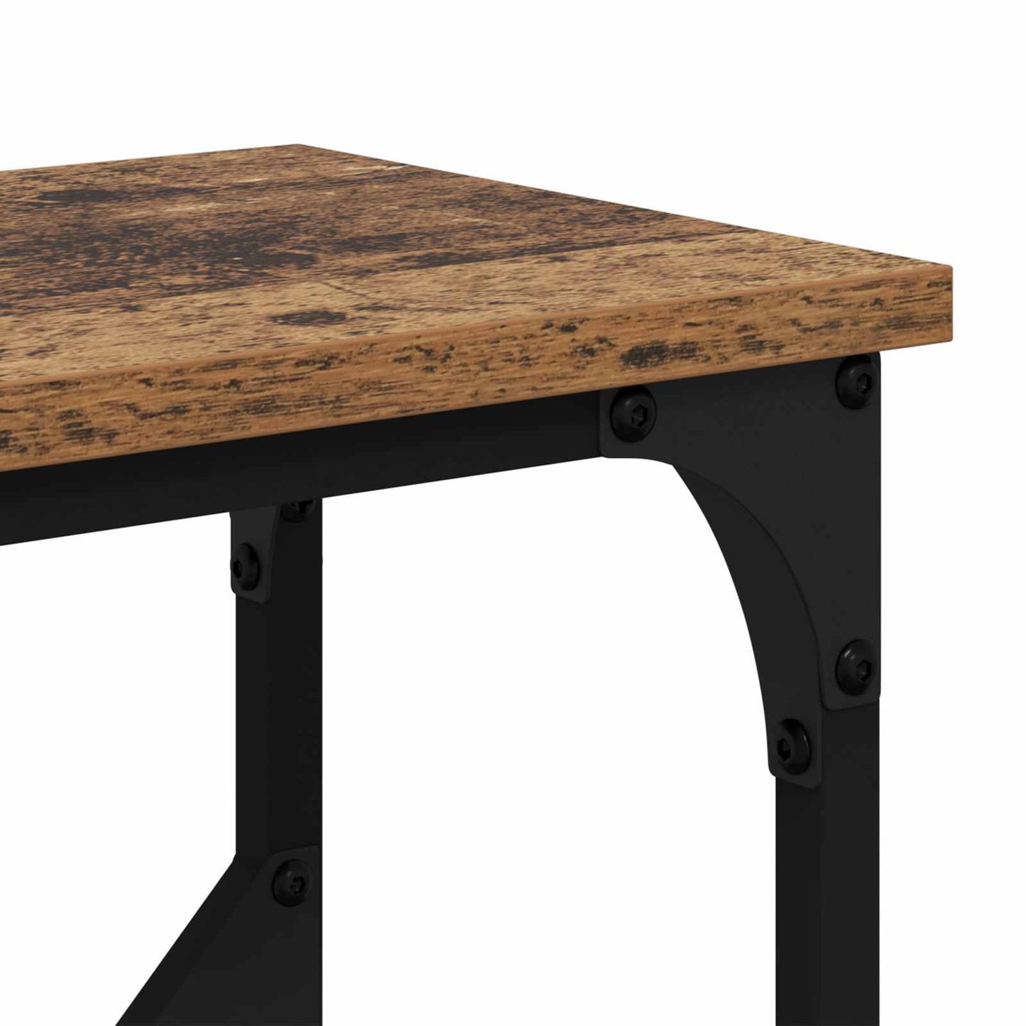 Konsolentisch Altholz 102 x 23 x 75 cm Holzwerkstoff