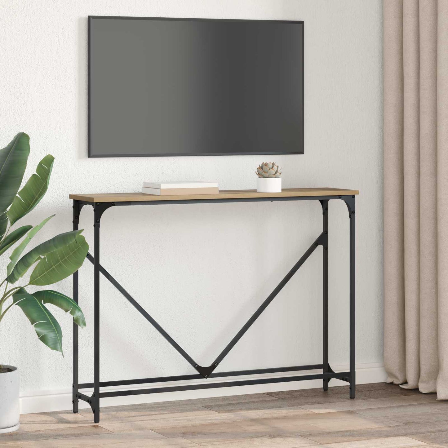 Konsolentisch Artisan-Eiche 102 x 23 x 75 cm Holzwerkstoff