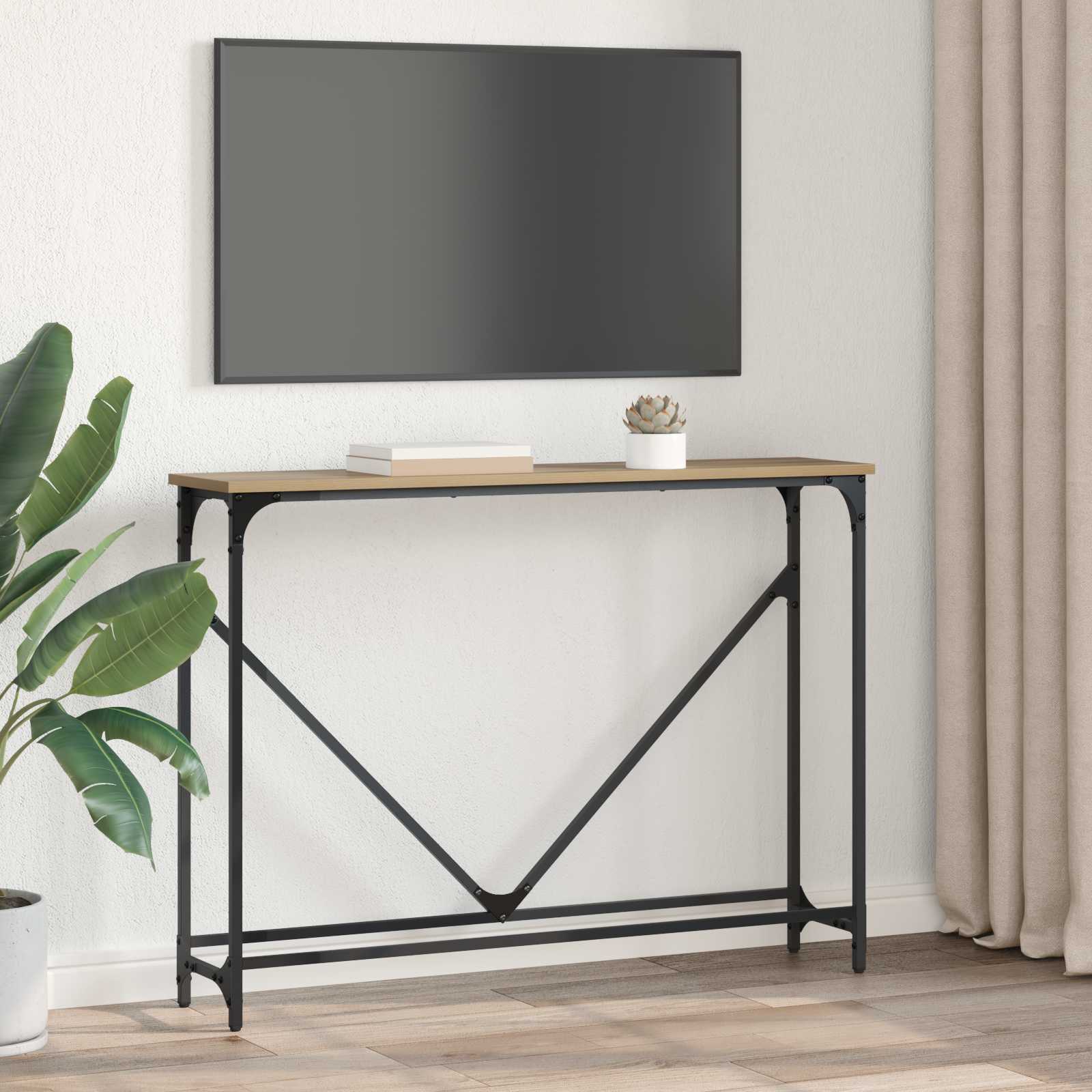 Konsolentisch Artisan-Eiche 102 x 23 x 75 cm Holzwerkstoff