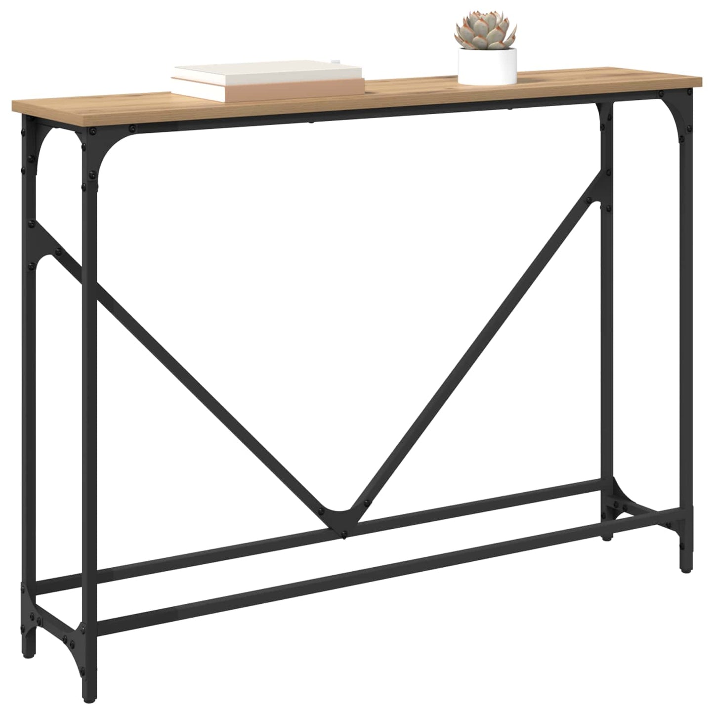 Konsolentisch Artisan-Eiche 102 x 23 x 75 cm Holzwerkstoff