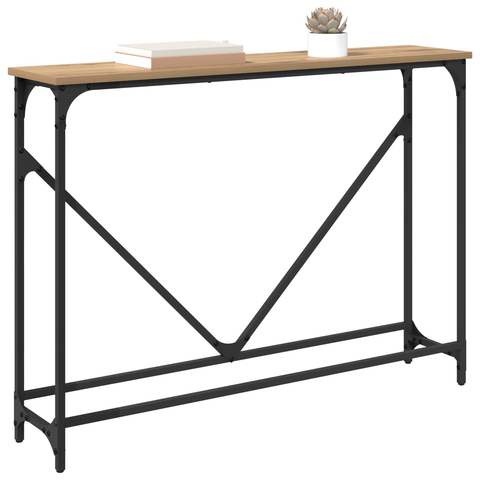 Konsolentisch Artisan-Eiche 102 x 23 x 75 cm Holzwerkstoff