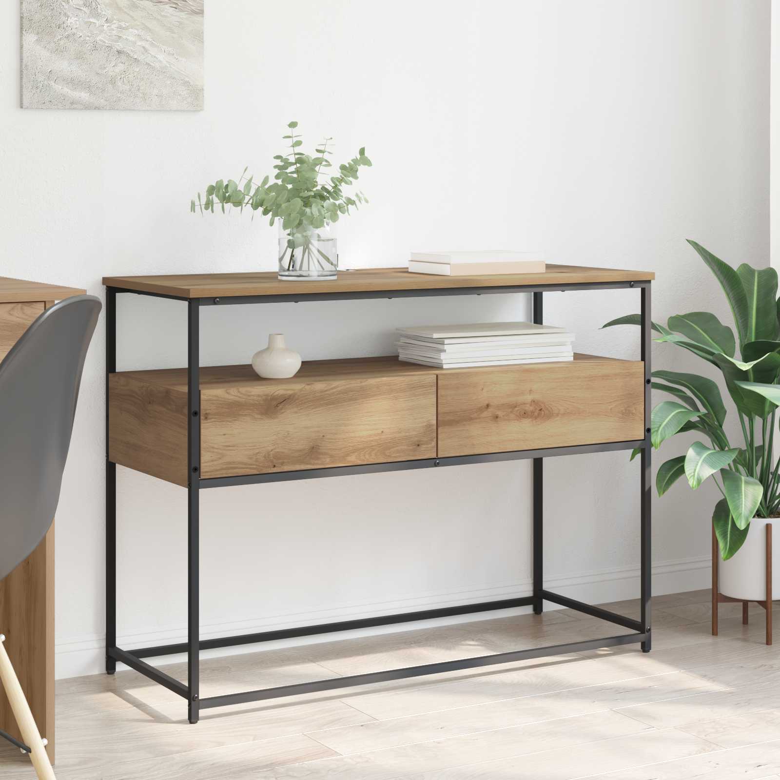 Konsolentisch Artisan-Eiche 100 x 40 x 75 cm Holzwerkstoff