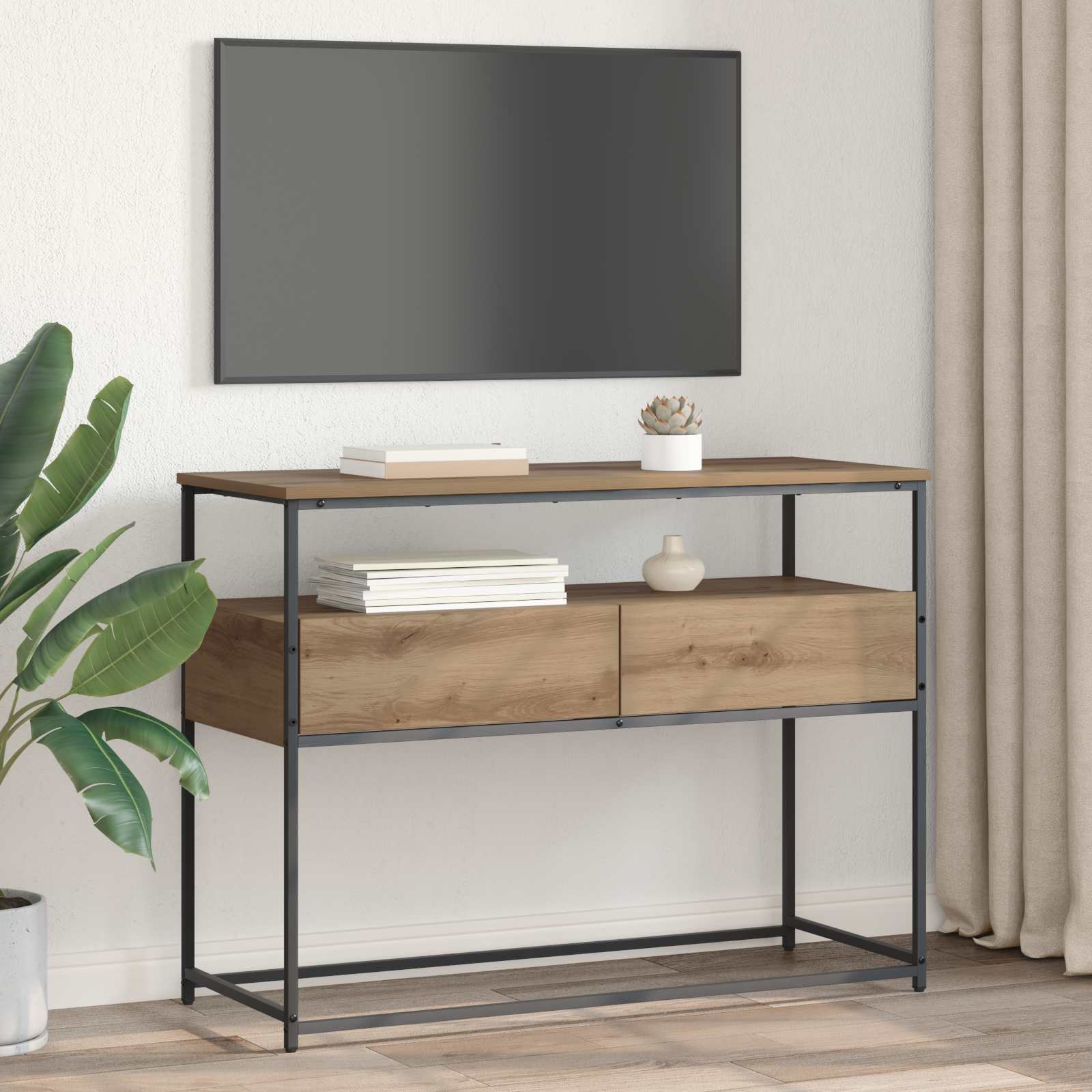 Konsolentisch Artisan-Eiche 100 x 40 x 75 cm Holzwerkstoff