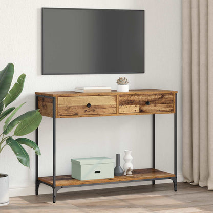 Konsolentisch Altholz 100 x 34,5 x 75 cm Holzwerkstoff