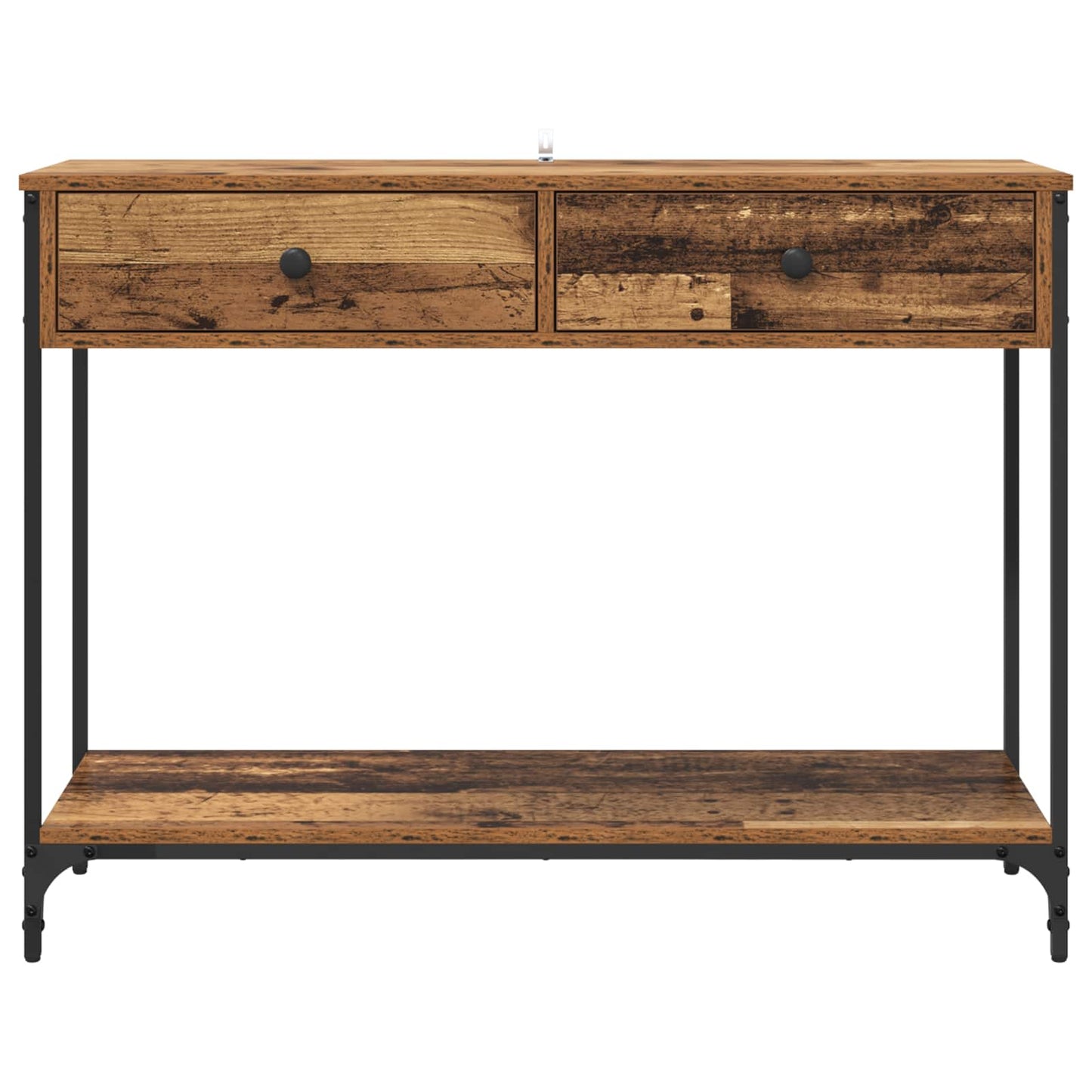 Konsolentisch Altholz 100 x 34,5 x 75 cm Holzwerkstoff
