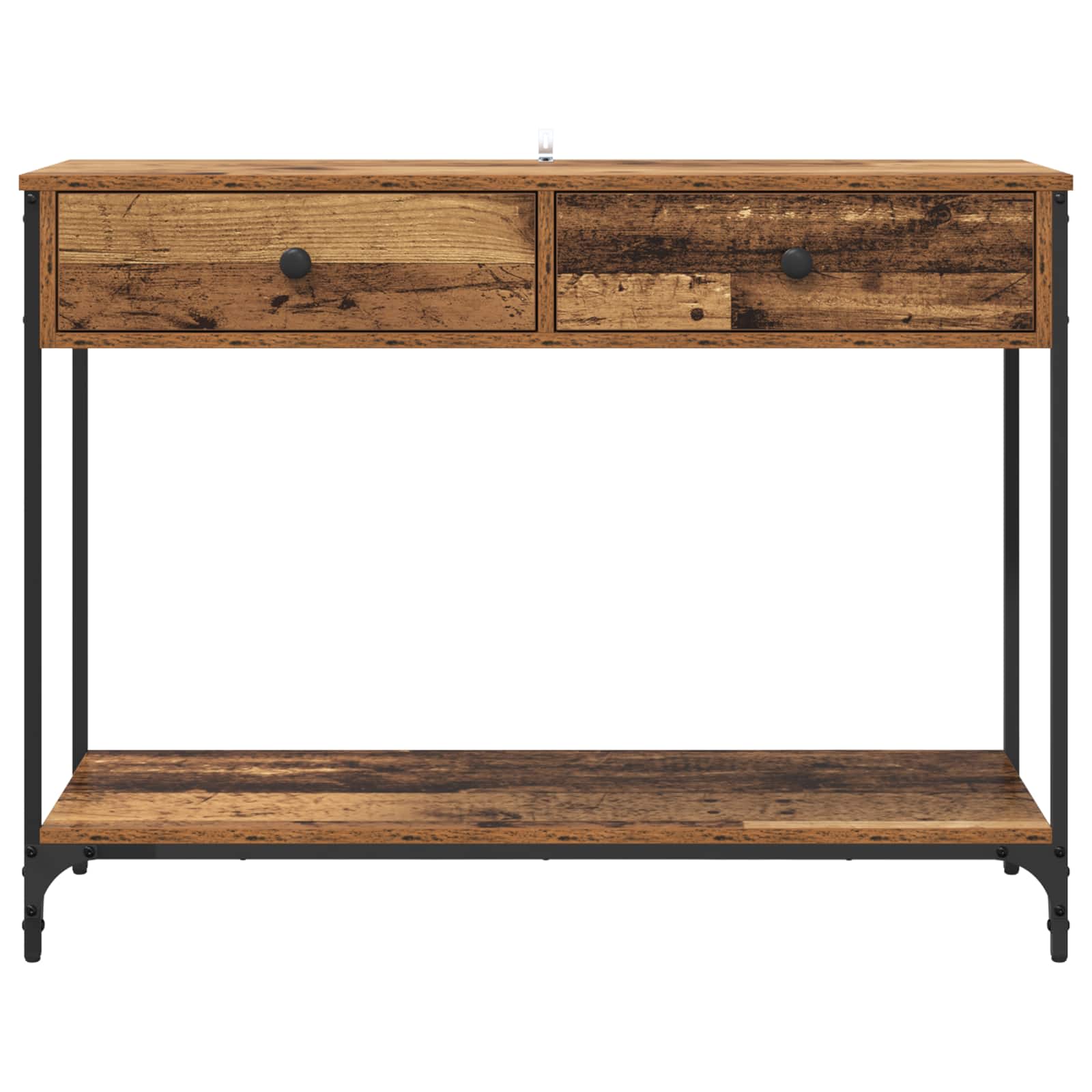 Konsolentisch Altholz 100 x 34,5 x 75 cm Holzwerkstoff
