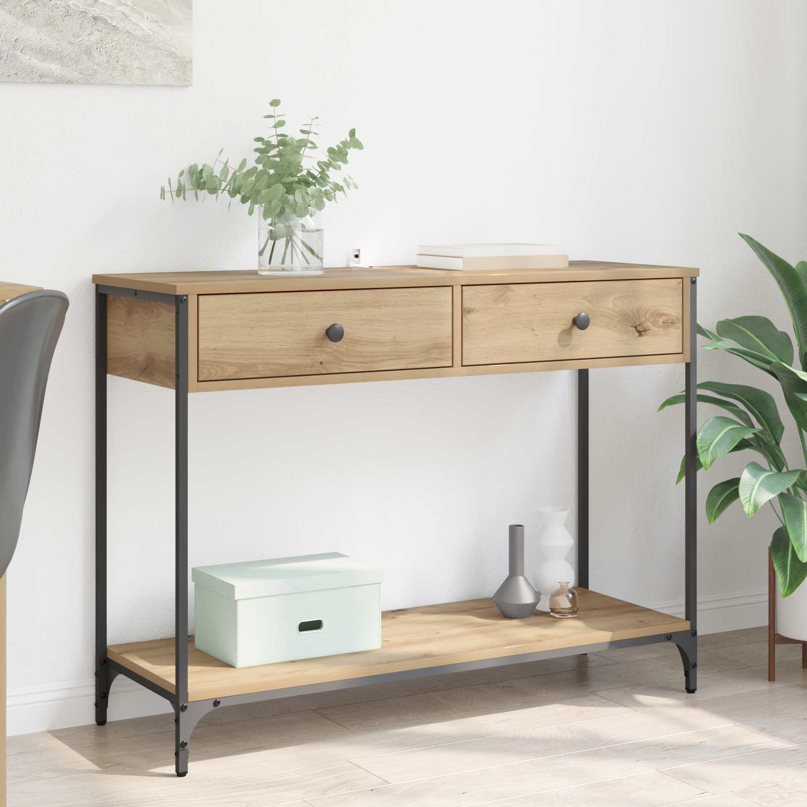 Konsolentisch Artisan-Eiche 100 x 34,5 x 75 cm Holzwerkstoff