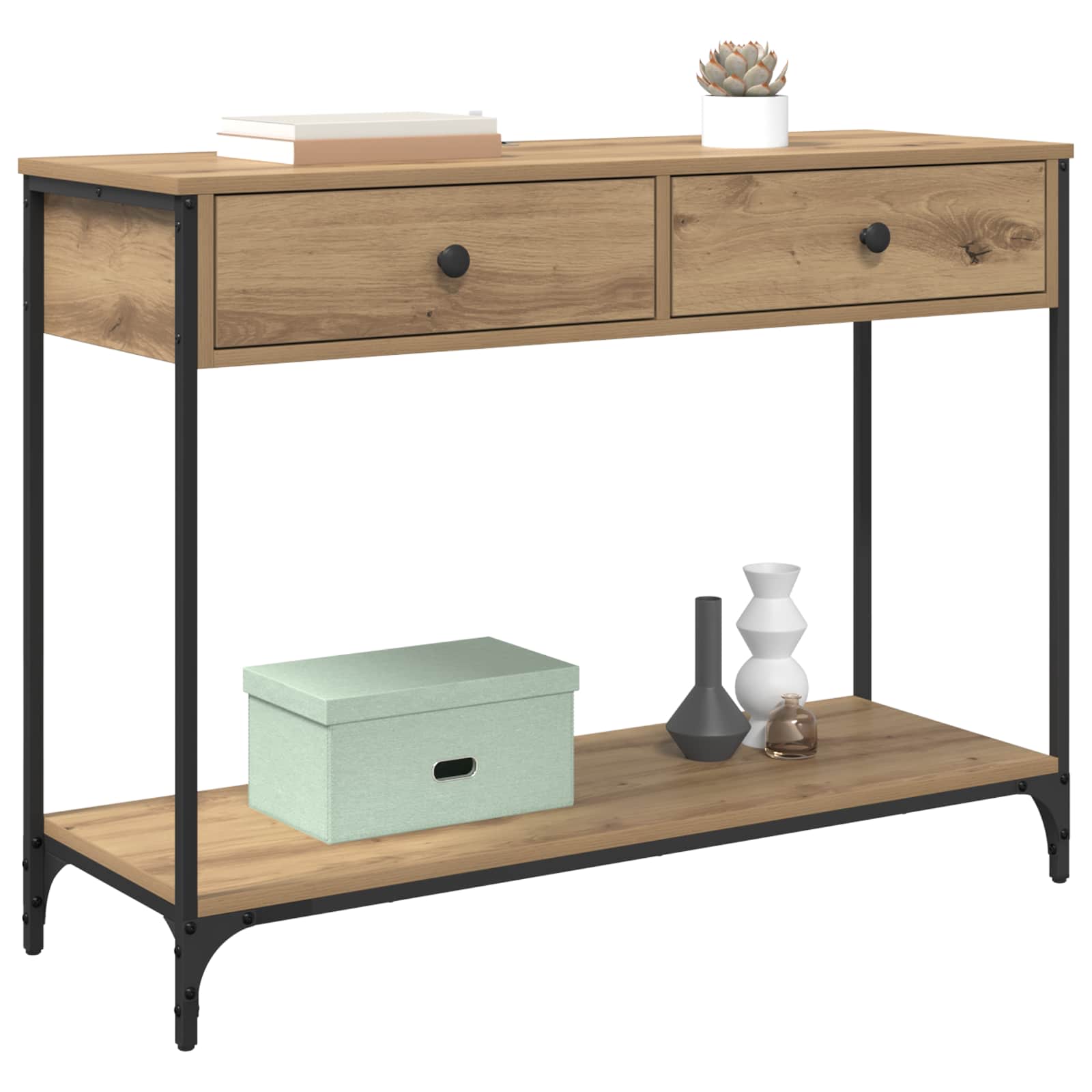 Konsolentisch Artisan-Eiche 100 x 34,5 x 75 cm Holzwerkstoff