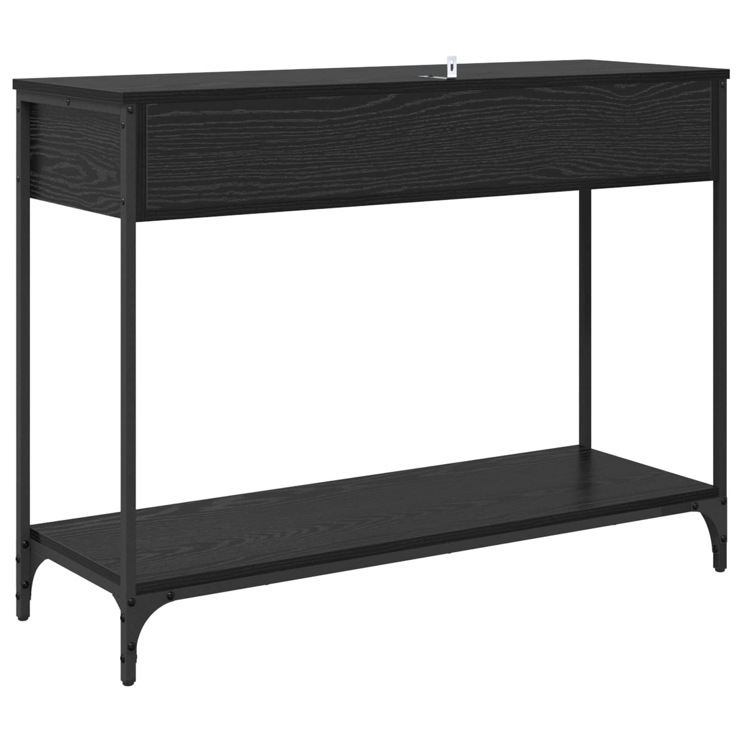 Konsolentisch Schwarz Eichen-Optik 100 x 34,5 x 75 cm