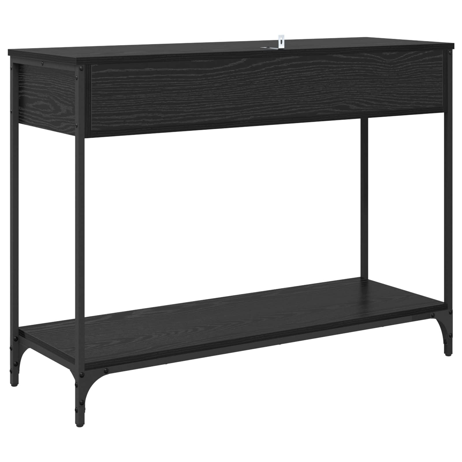 Konsolentisch Schwarz Eichen-Optik 100 x 34,5 x 75 cm