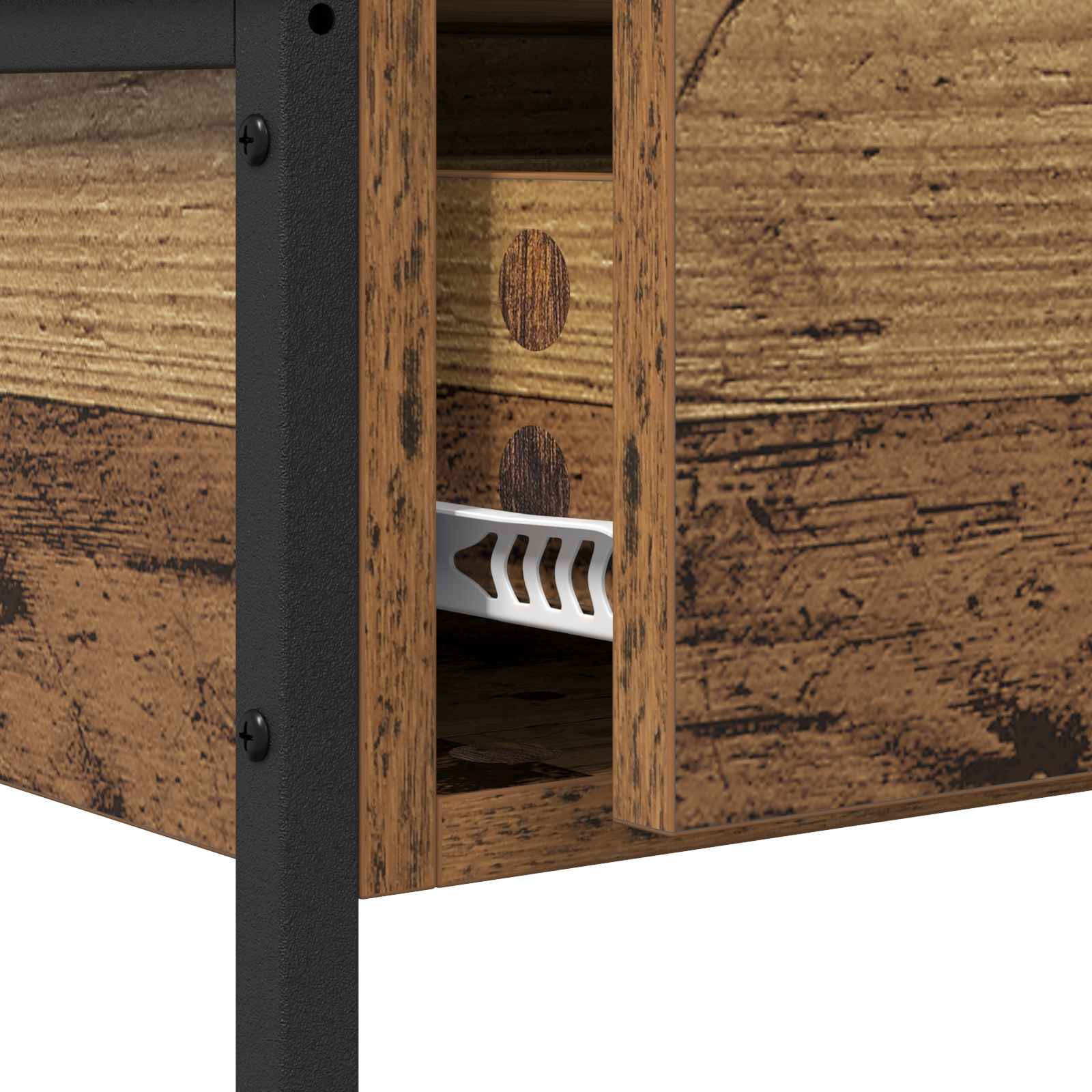 Konsolentisch Altholz 75 x 34,5 x 75 cm Holzwerkstoff