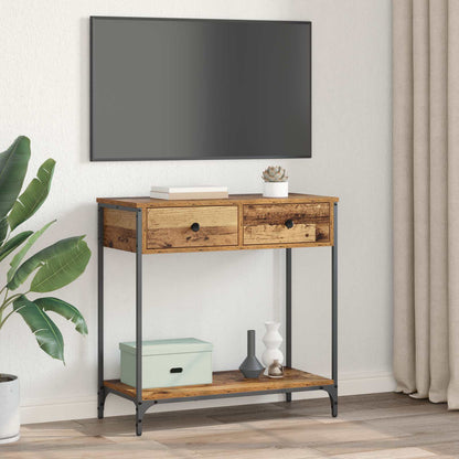 Konsolentisch Altholz 75 x 34,5 x 75 cm Holzwerkstoff