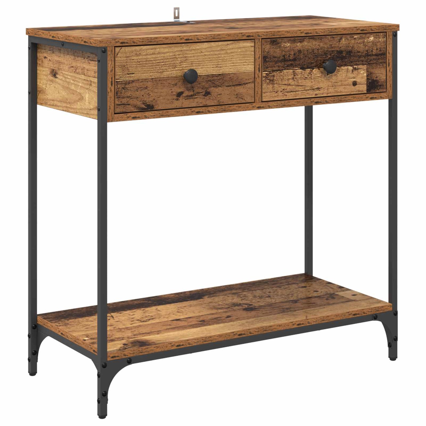 Konsolentisch Altholz 75 x 34,5 x 75 cm Holzwerkstoff