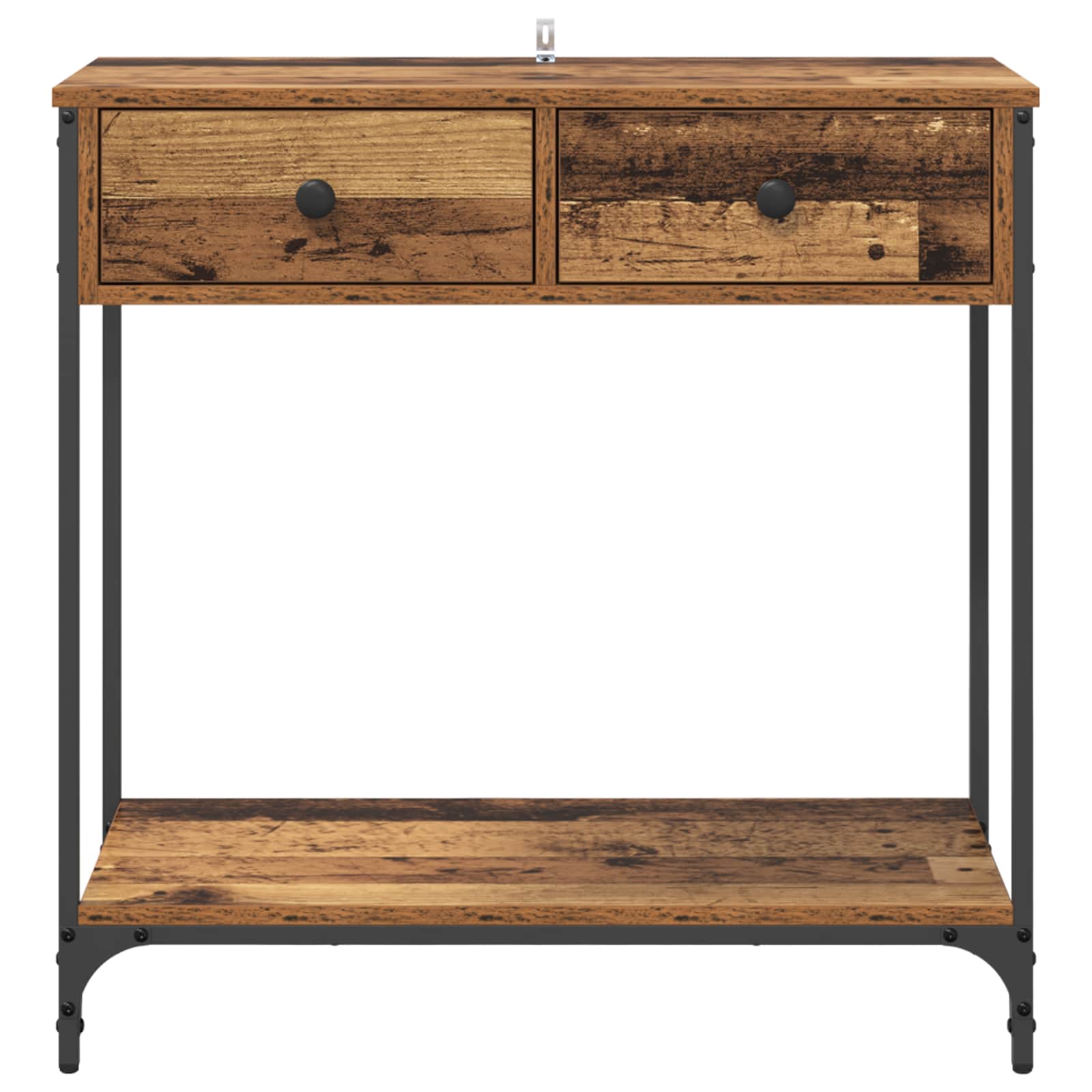 Konsolentisch Altholz 75 x 34,5 x 75 cm Holzwerkstoff