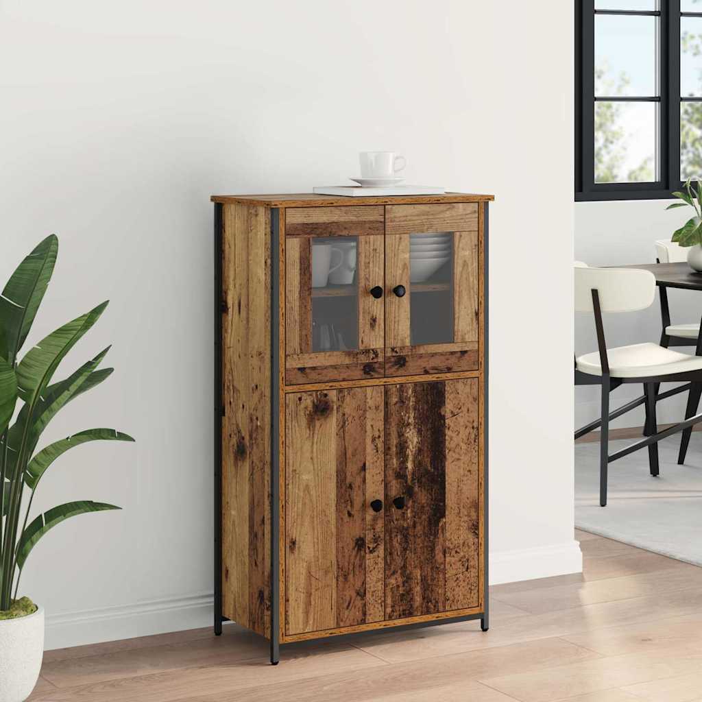 Highboard Altholz 62 x 32 x 106,5 cm Holzwerkstoff