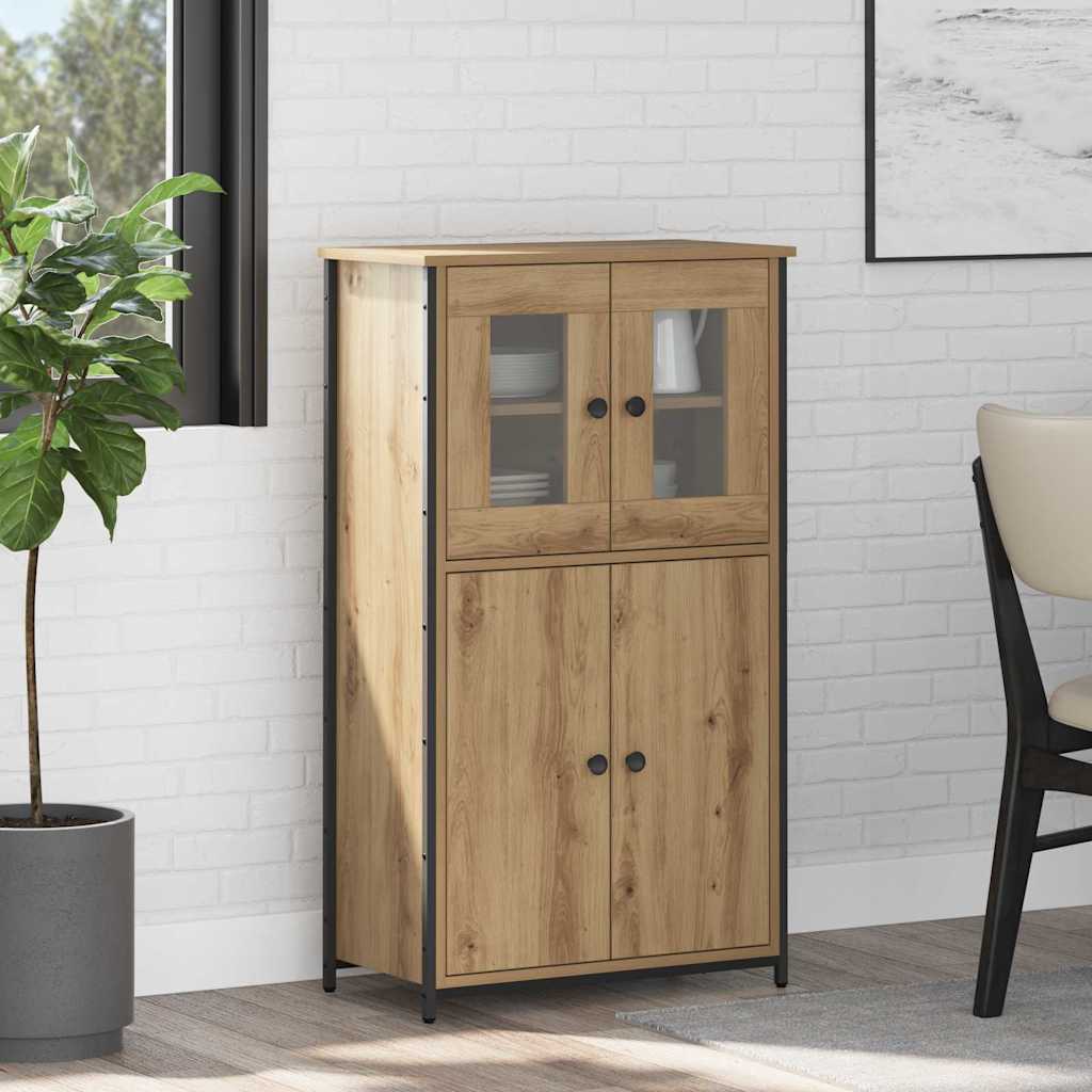Highboard Artisan-Eiche 62 x 32 x 106,5 cm Holzwerkstoff