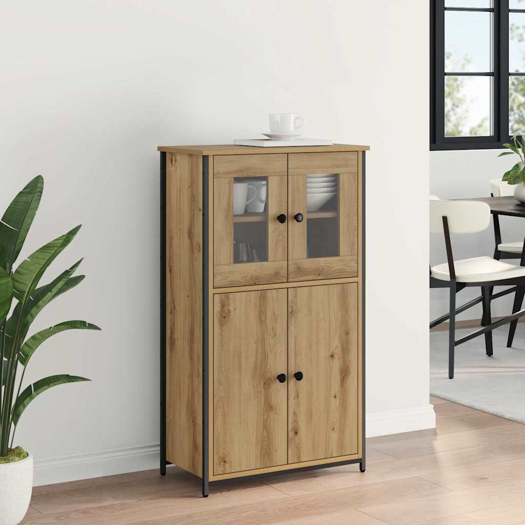 Highboard Artisan-Eiche 62 x 32 x 106,5 cm Holzwerkstoff