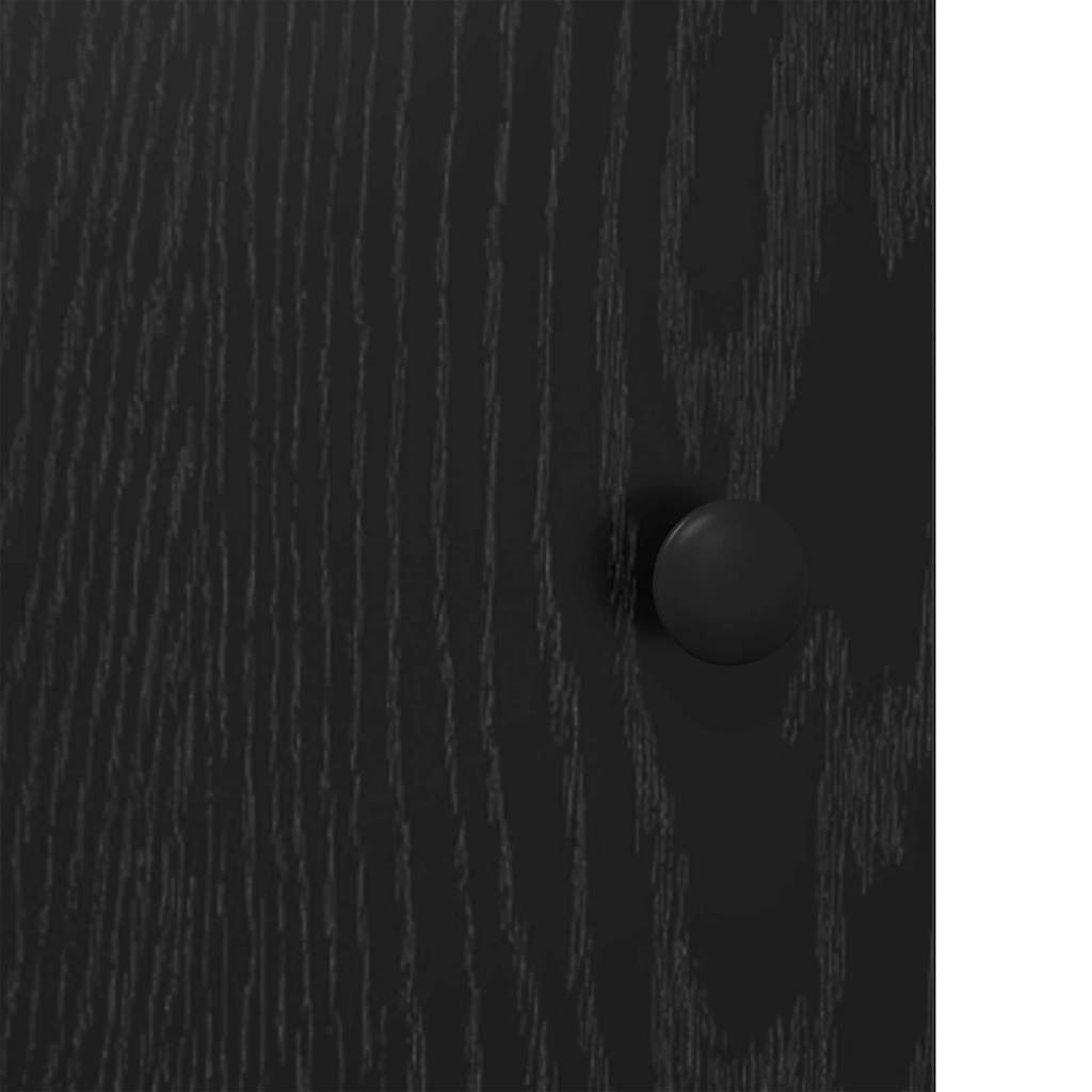 Highboard Schwarz Eichen-Optik 62 x 32 x 106,5 cm Holzwerkstoff