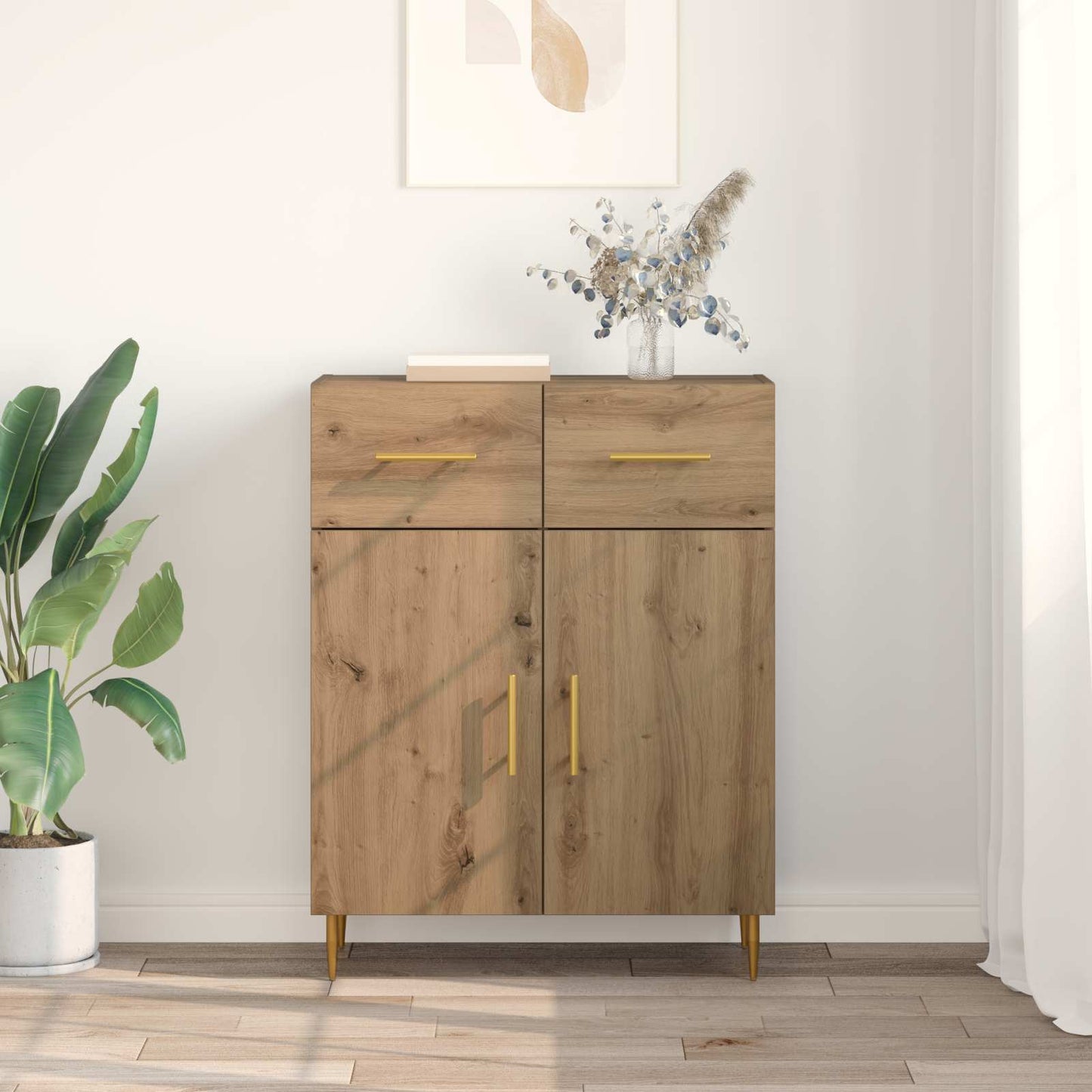 Sideboard Artisan-Eiche 69,5 x 34 x 90 cm Holzwerkstoff