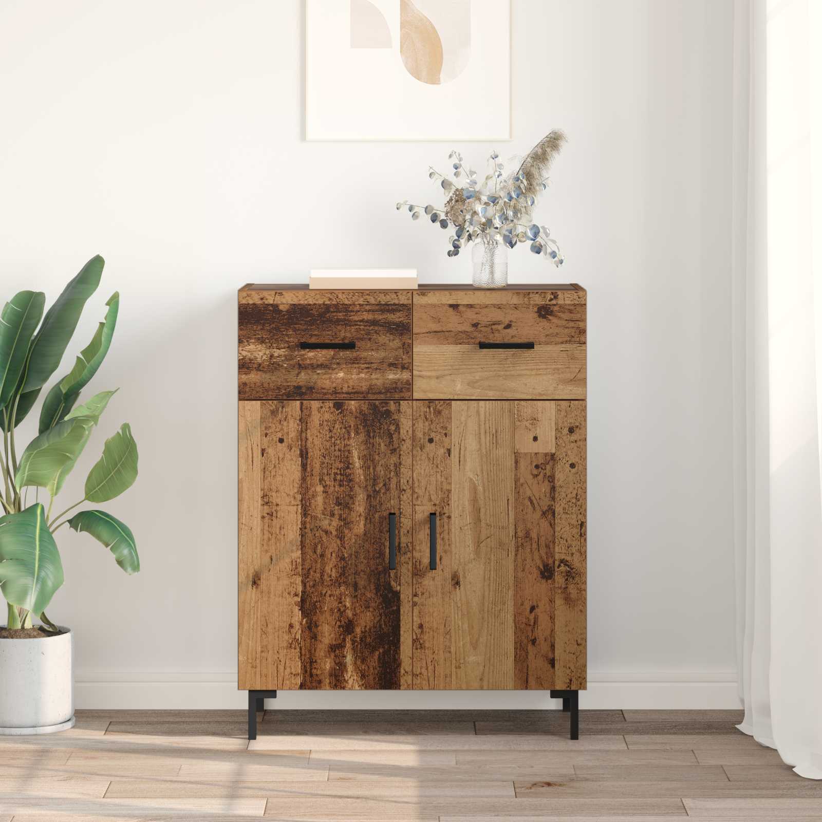 Sideboard Altholz 69,5 x 34 x 90 cm Holzwerkstoff