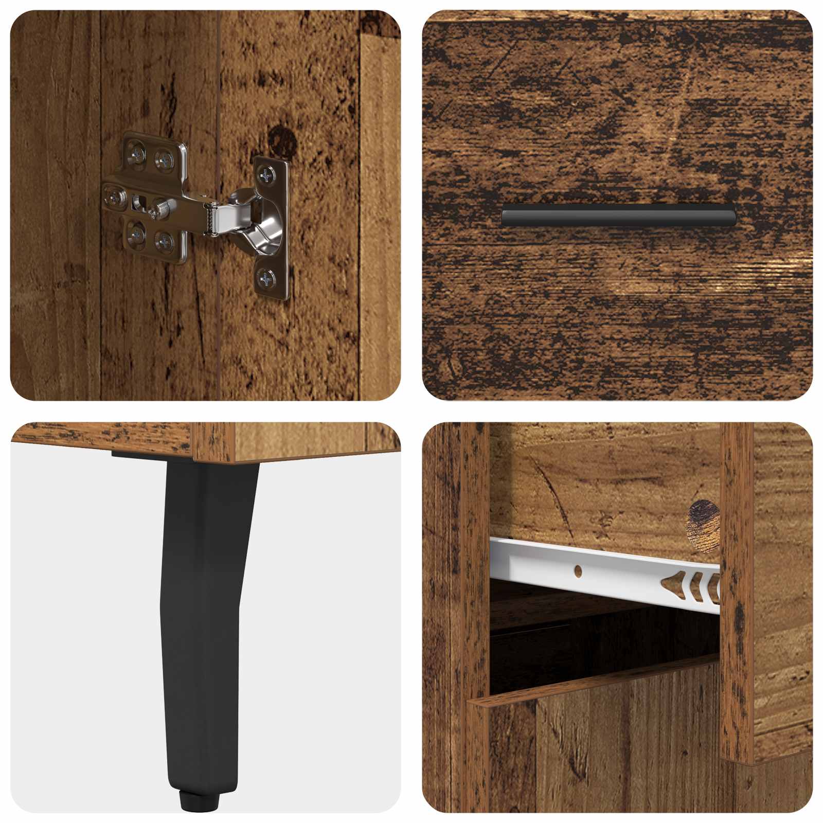 Sideboard Altholz 69,5 x 34 x 90 cm Holzwerkstoff