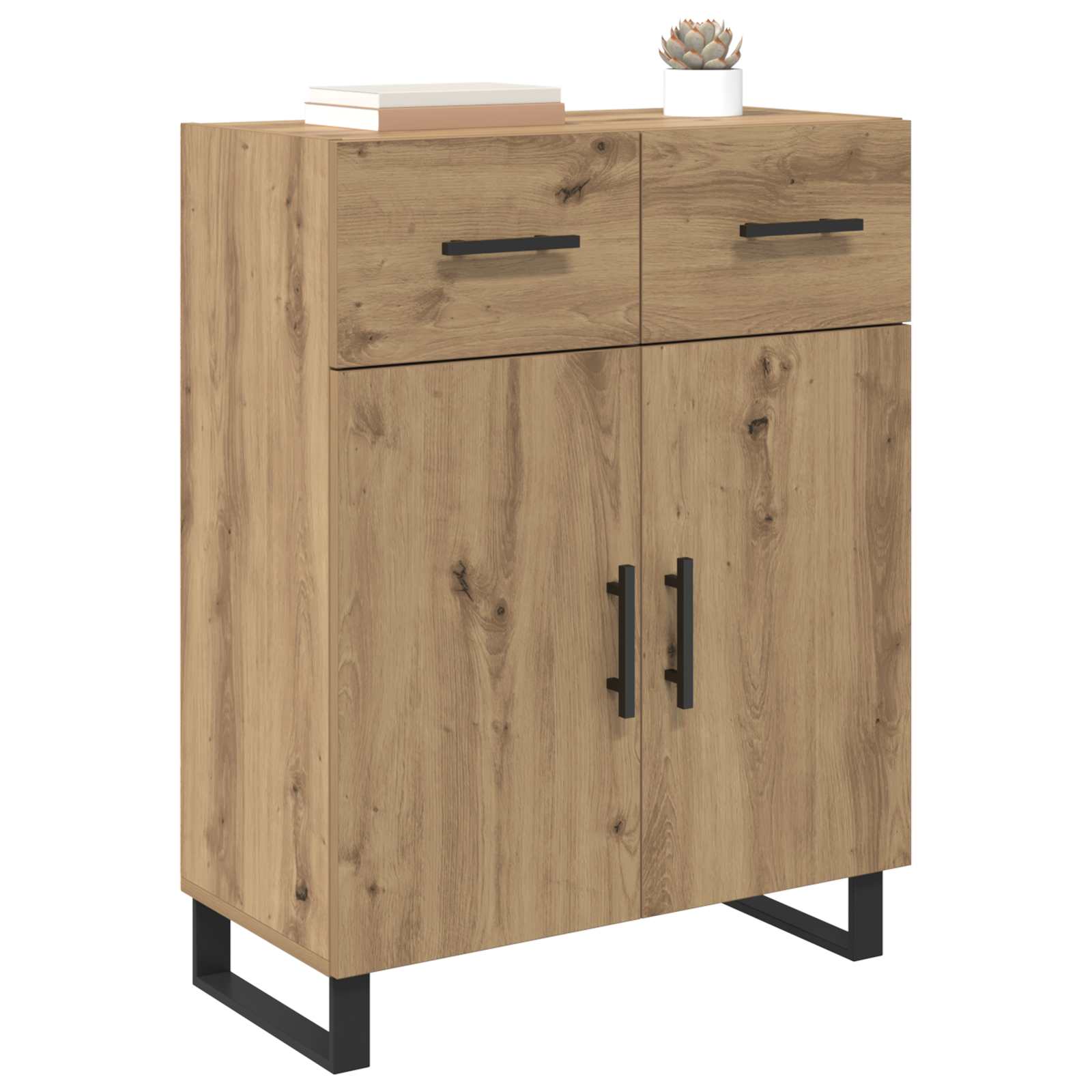 Sideboard Artisan-Eiche 69,5 x 34 x 90 cm Holzwerkstoff