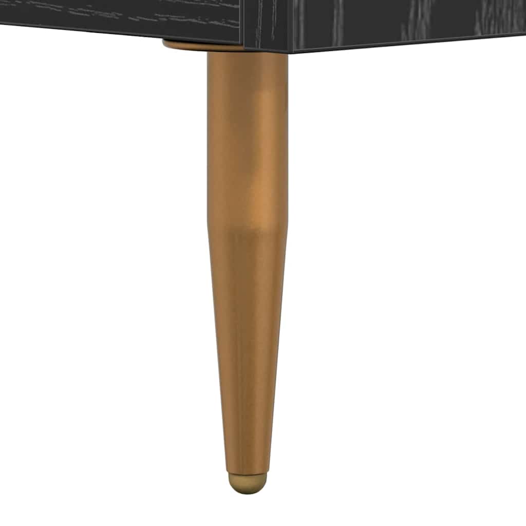 TV-Schränk 150 x 36 x 30 cm Schwarz Eichen-Optik Holzwerkstoff