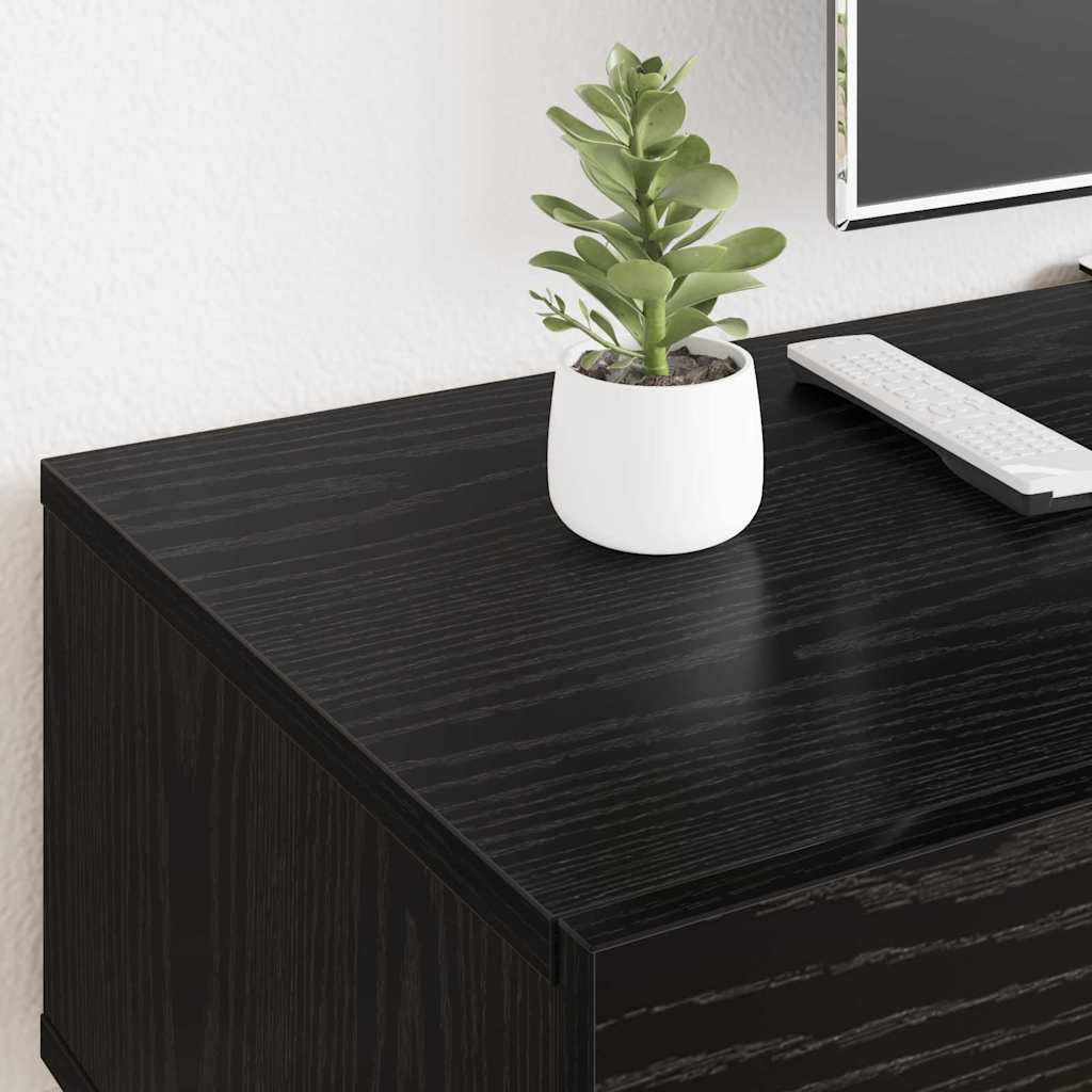 TV-Schränk 150 x 36 x 30 cm Schwarz Eichen-Optik Holzwerkstoff